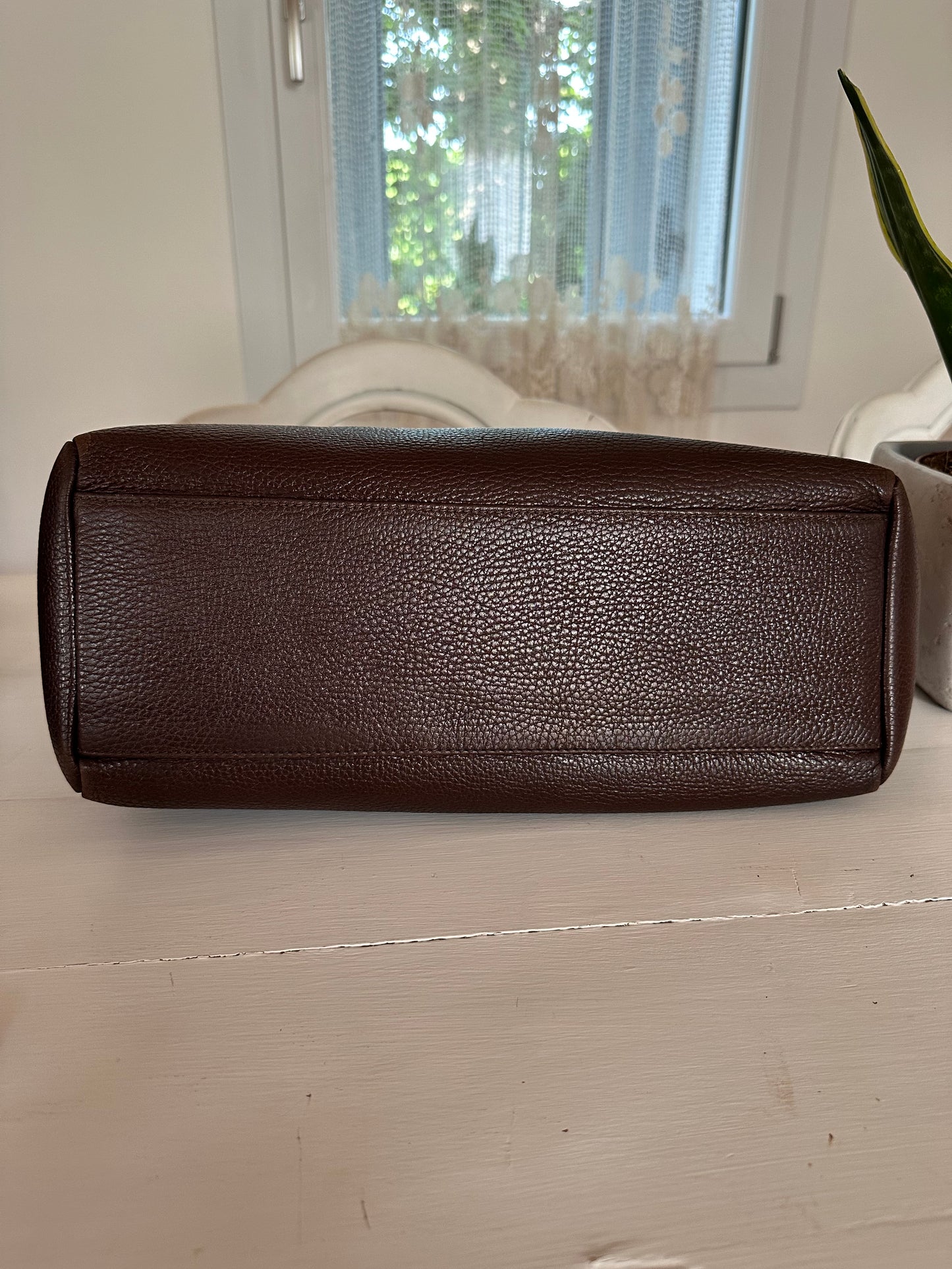 Borsa Missoni Vintage Bauletto in Pelle Borgogna