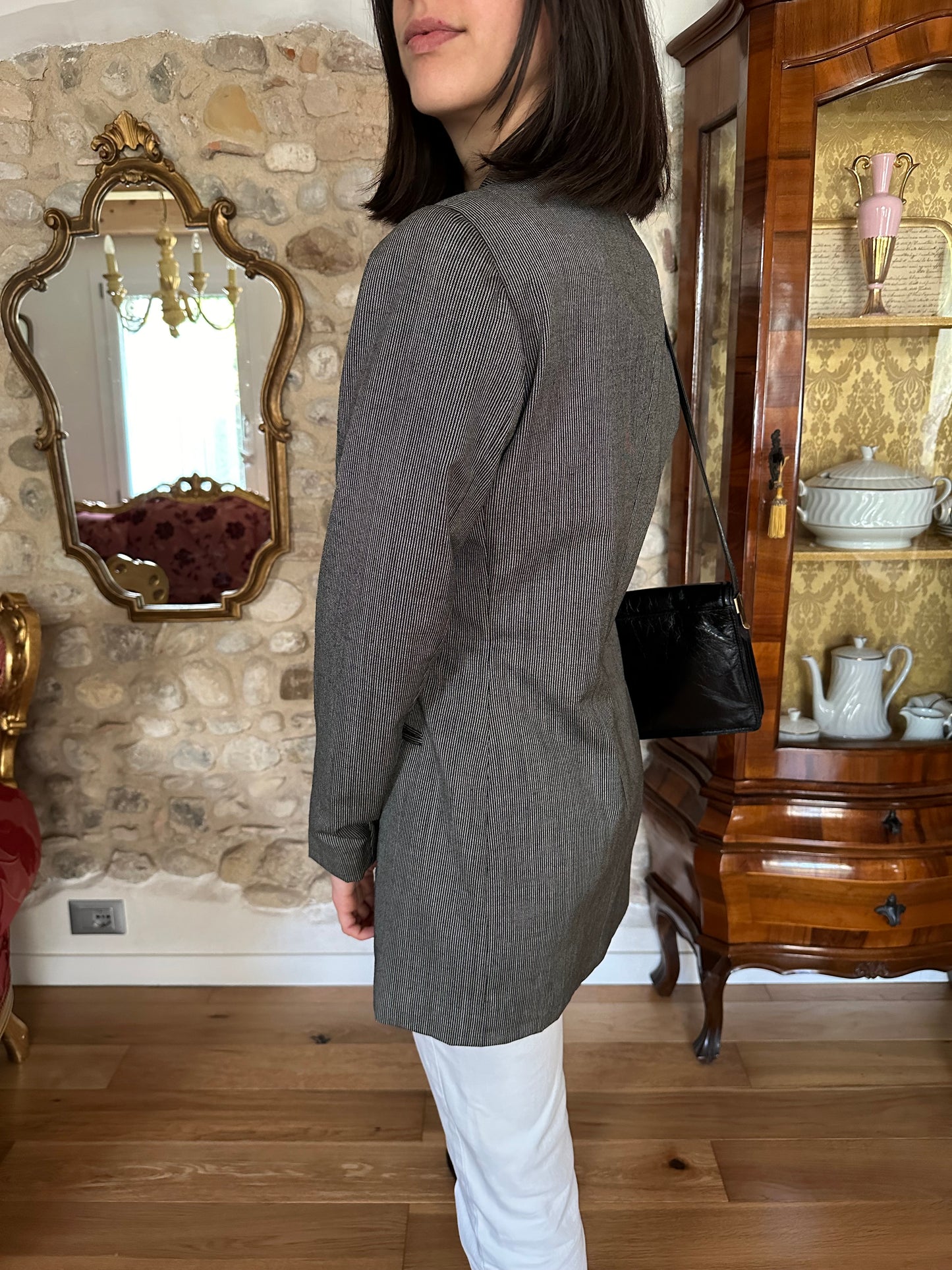 Giacca Vintage Les Copains anni ‘80/‘90 a Righe Tg.40/42