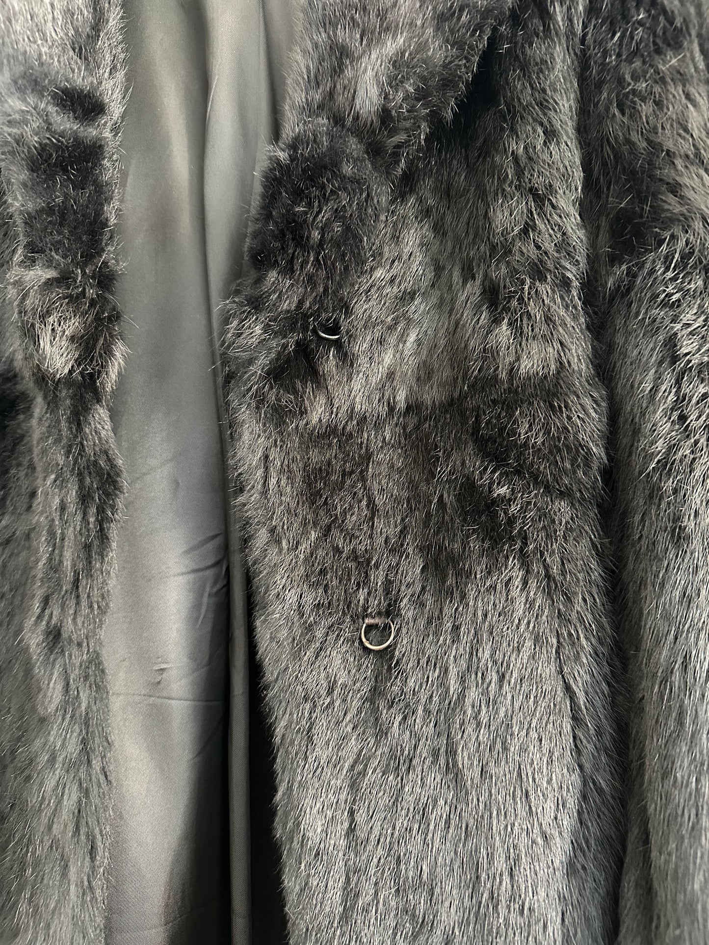 Pelliccia Vintage Anni ‘70 in Lapin Nera