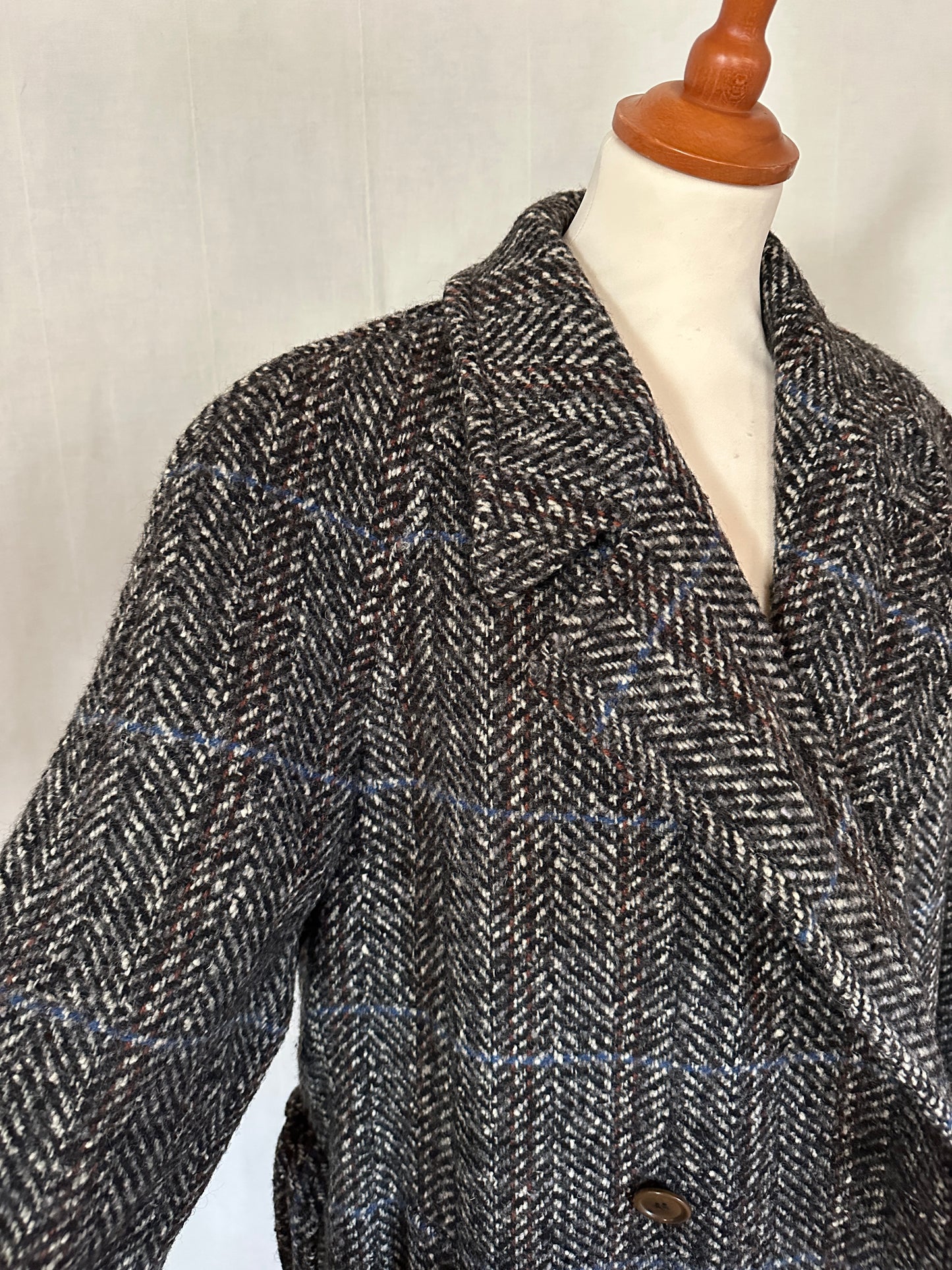 Cappotto Corneliani Vintage Anni ‘80 in Lana Spigata
