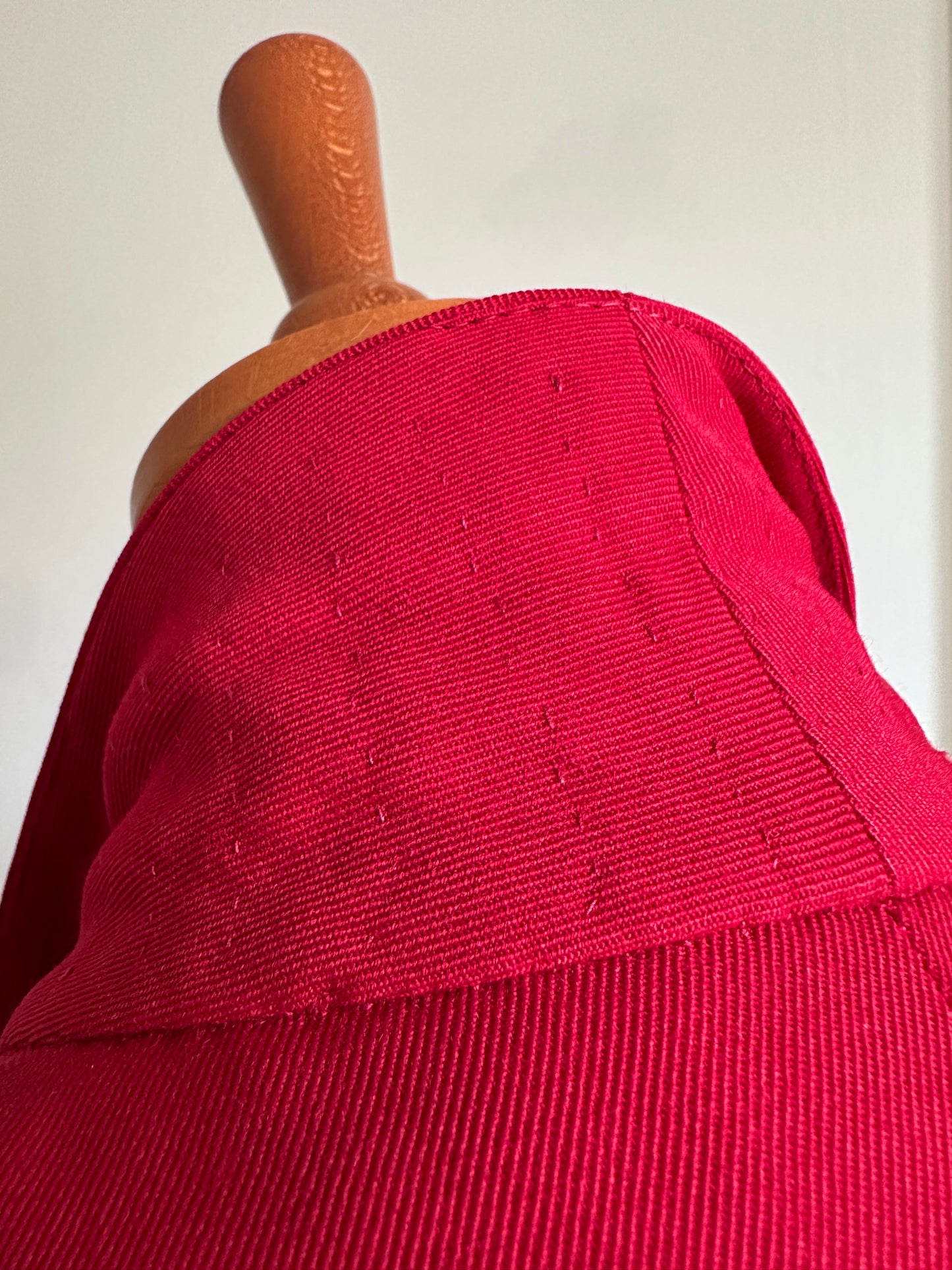 Giacca Sartoriale Anni ‘90 in Lana Rossa