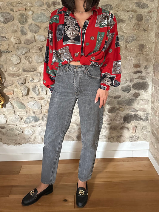 Jeans Valentino Vintage Anni ‘80 Grigi Tg.36/38