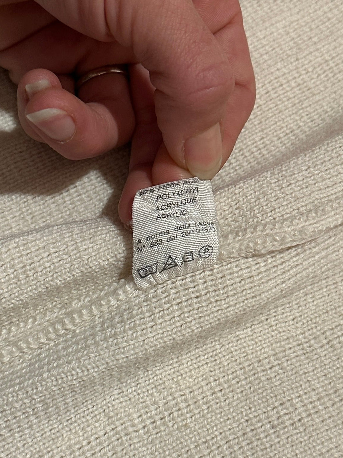 Cardigan Anni ‘80 in Misto Lana Panna