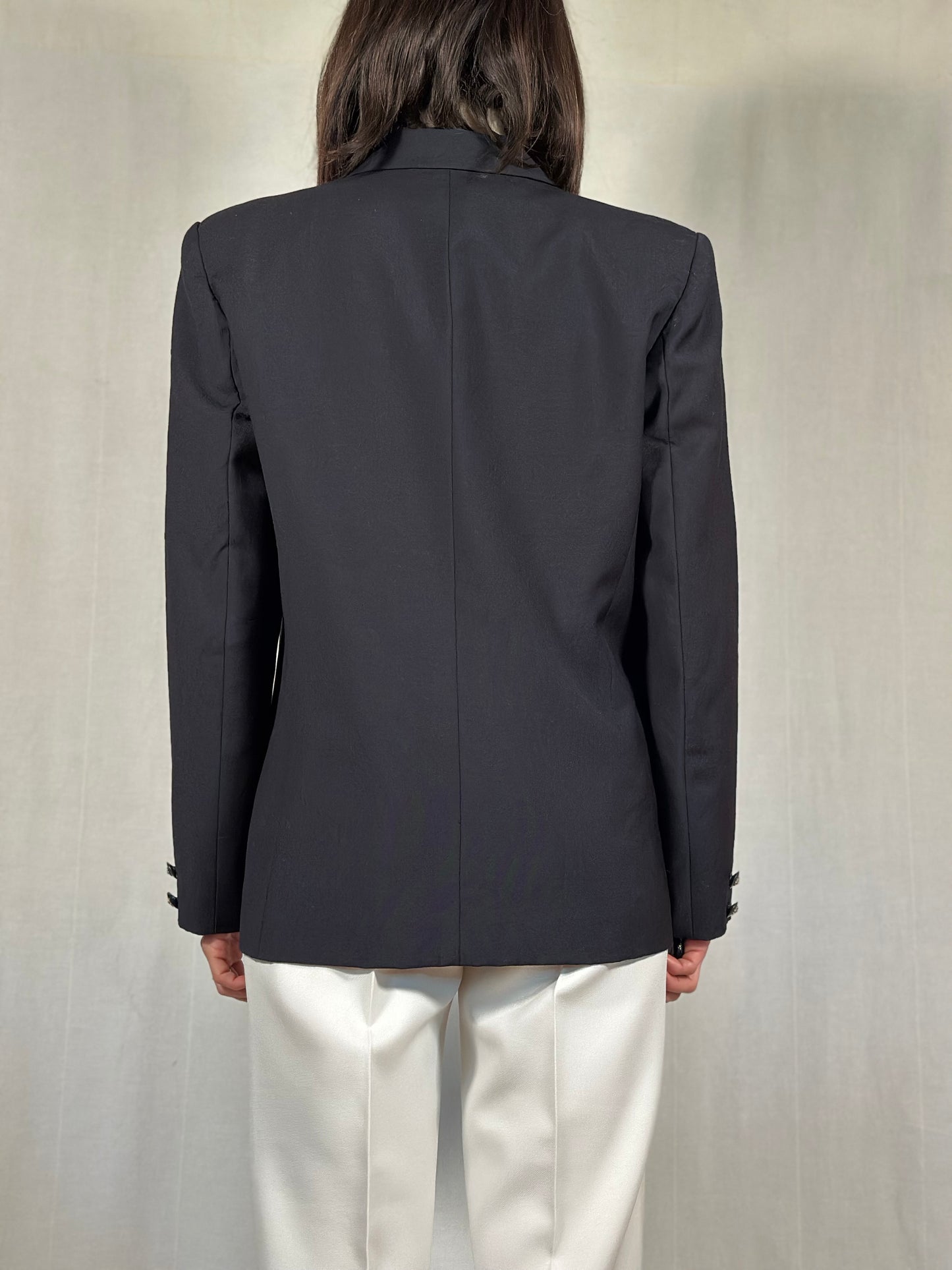 Blazer Vintage Anni ‘80 in Lana Blu