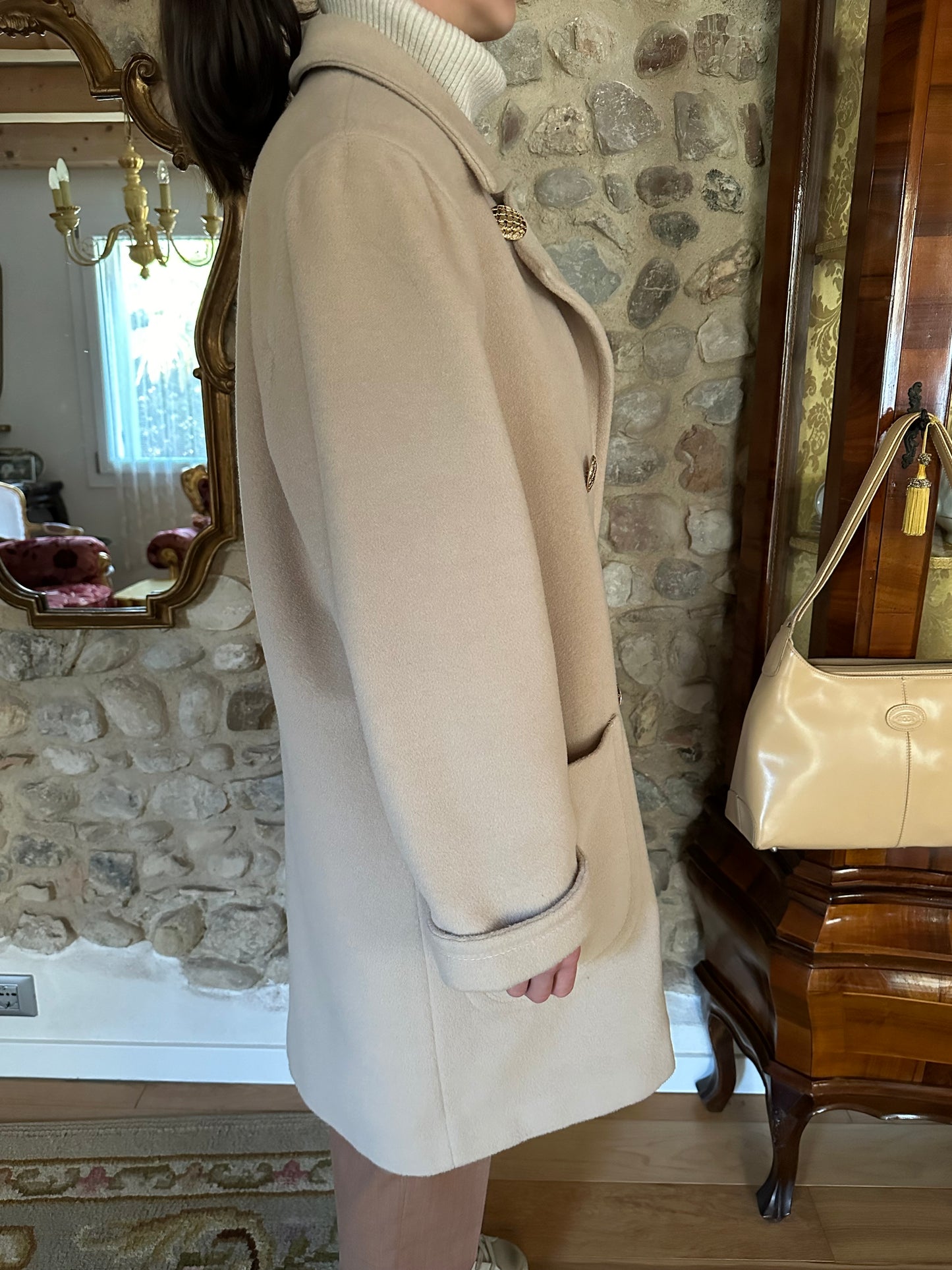 Cappotto in Lana e Cashmere Beige tg.46/48/50