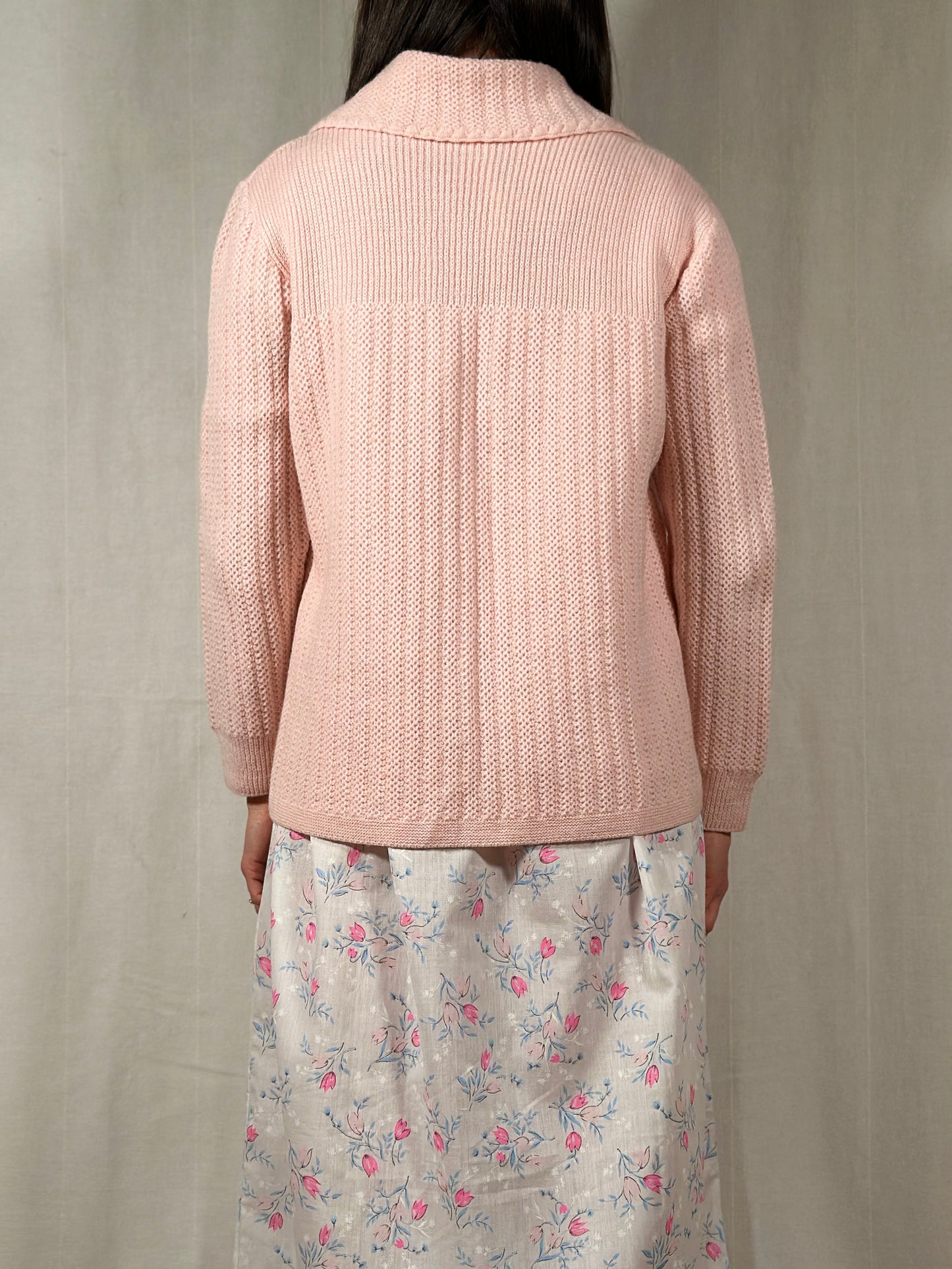 Liseuse Vintage Anni ‘60 in Misto Lana Rosa