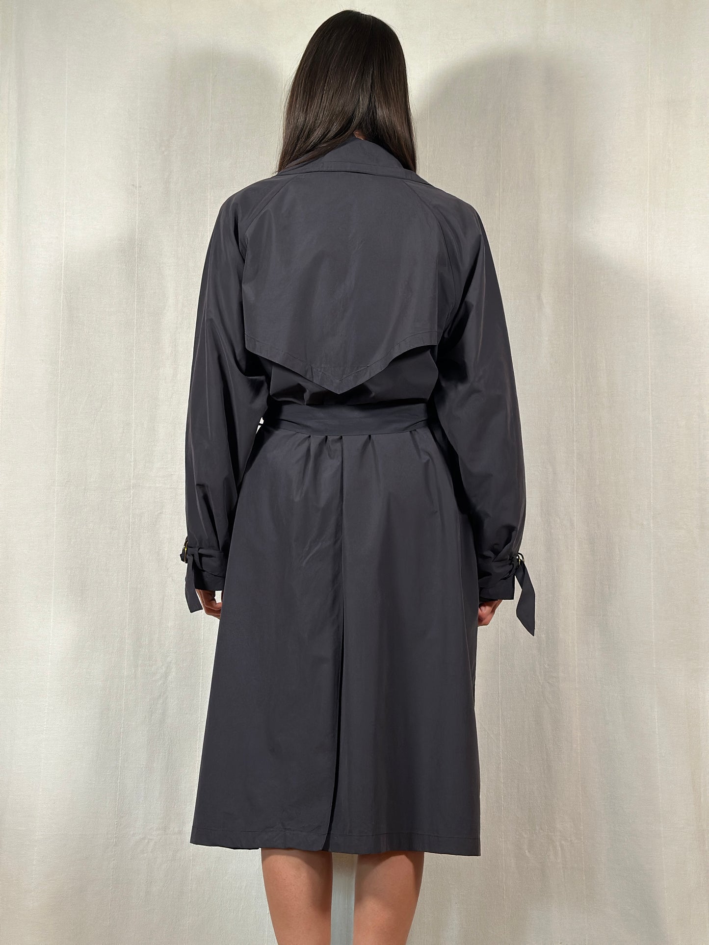 Trench Vintage Anni ‘90 Les Copains Blu Fumo