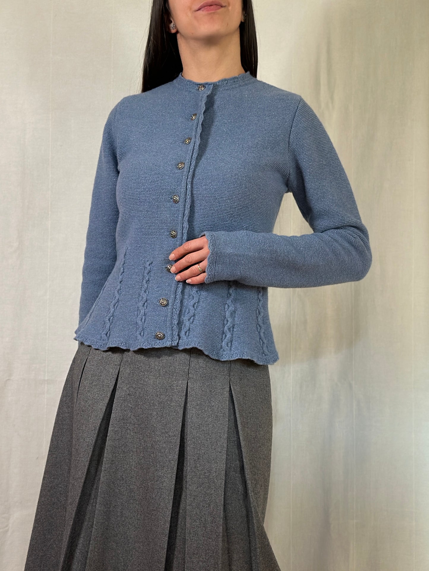 Cardigan Tradizionale Tedesco in Misto Lana Tg.44