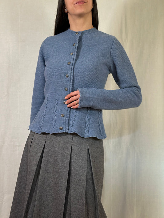 Cardigan Tradizionale Tedesco in Misto Lana Tg.44