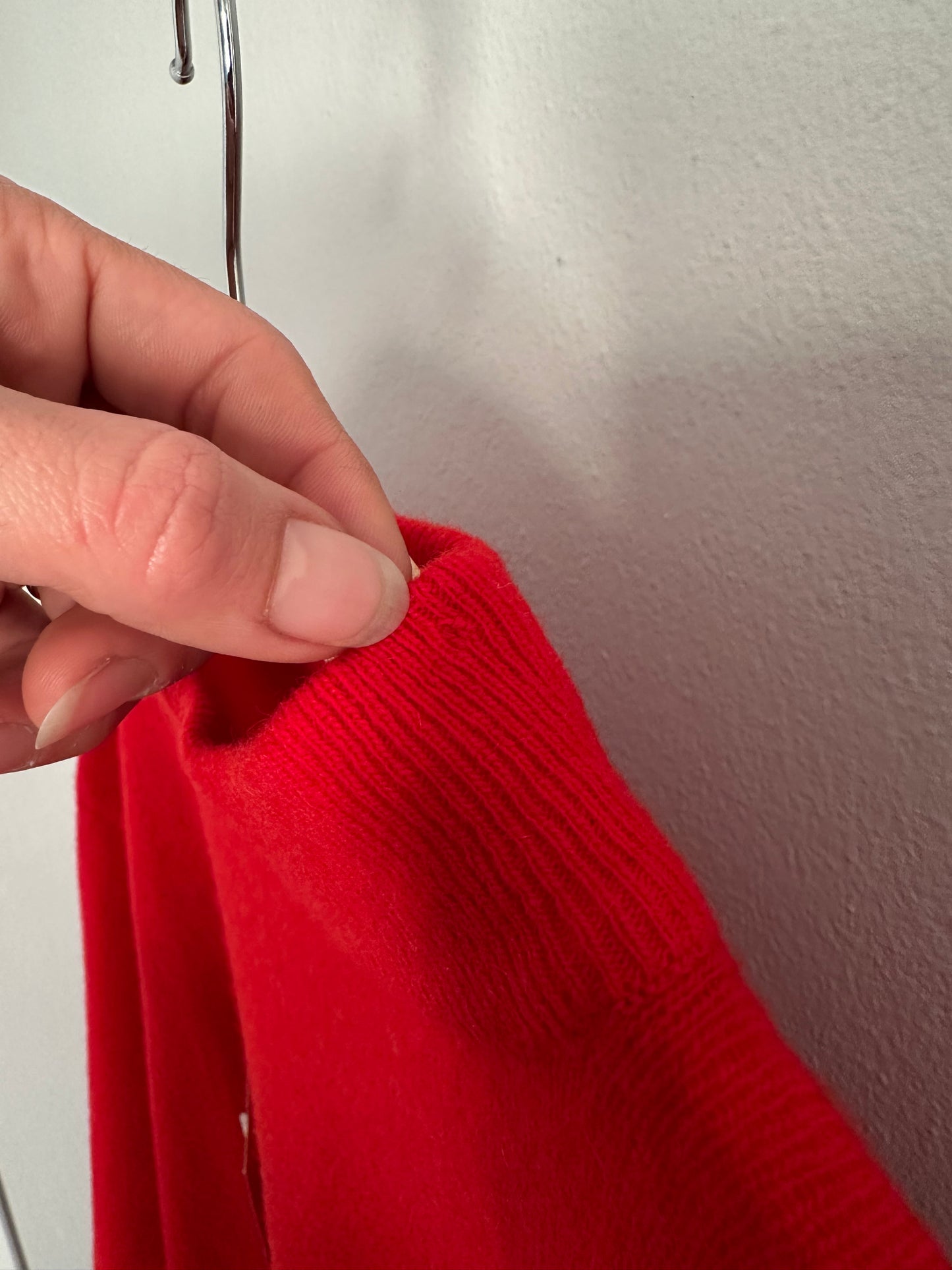 Lupetto Vintage Nuovo in Lana Rosso