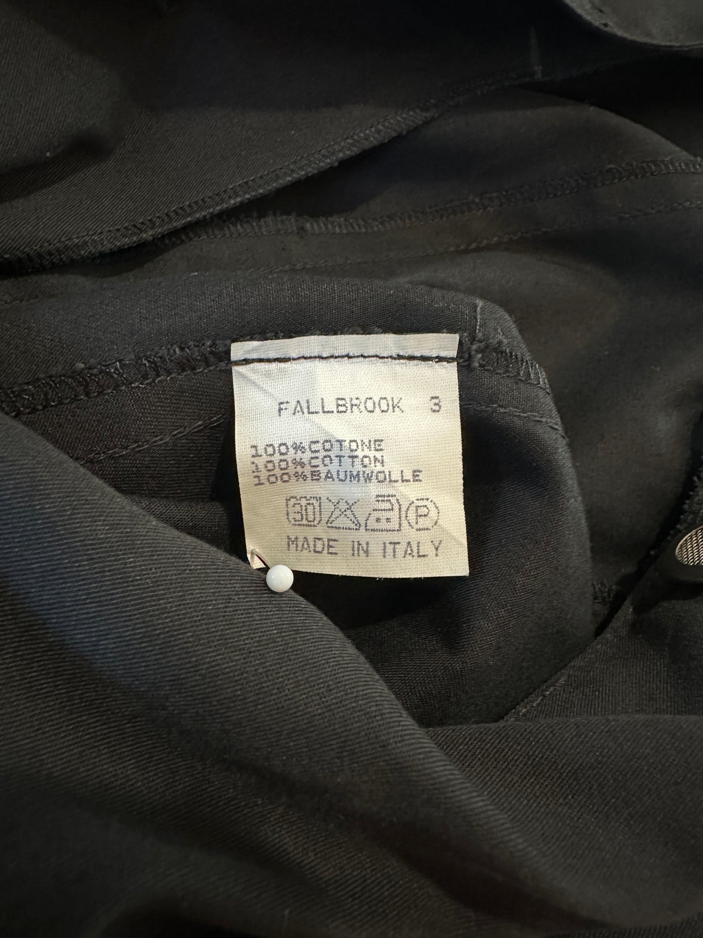 Abito Lungo Chemisier Anni 2000 Cut-Out Nero