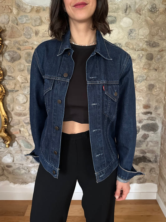 Giacca Levi’s in Jeans Anni 2000 Blu Scuro Tg.40/42