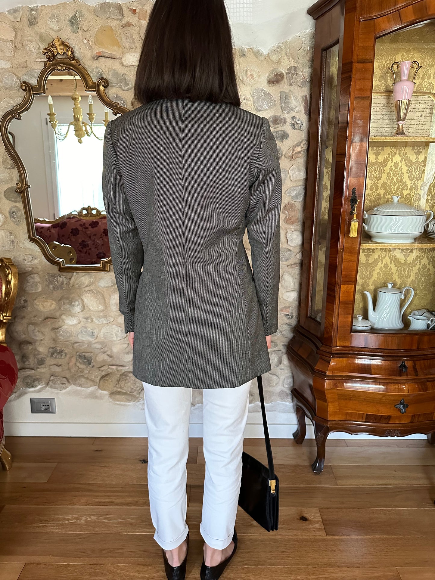 Giacca Vintage Les Copains anni ‘80/‘90 a Righe Tg.40/42