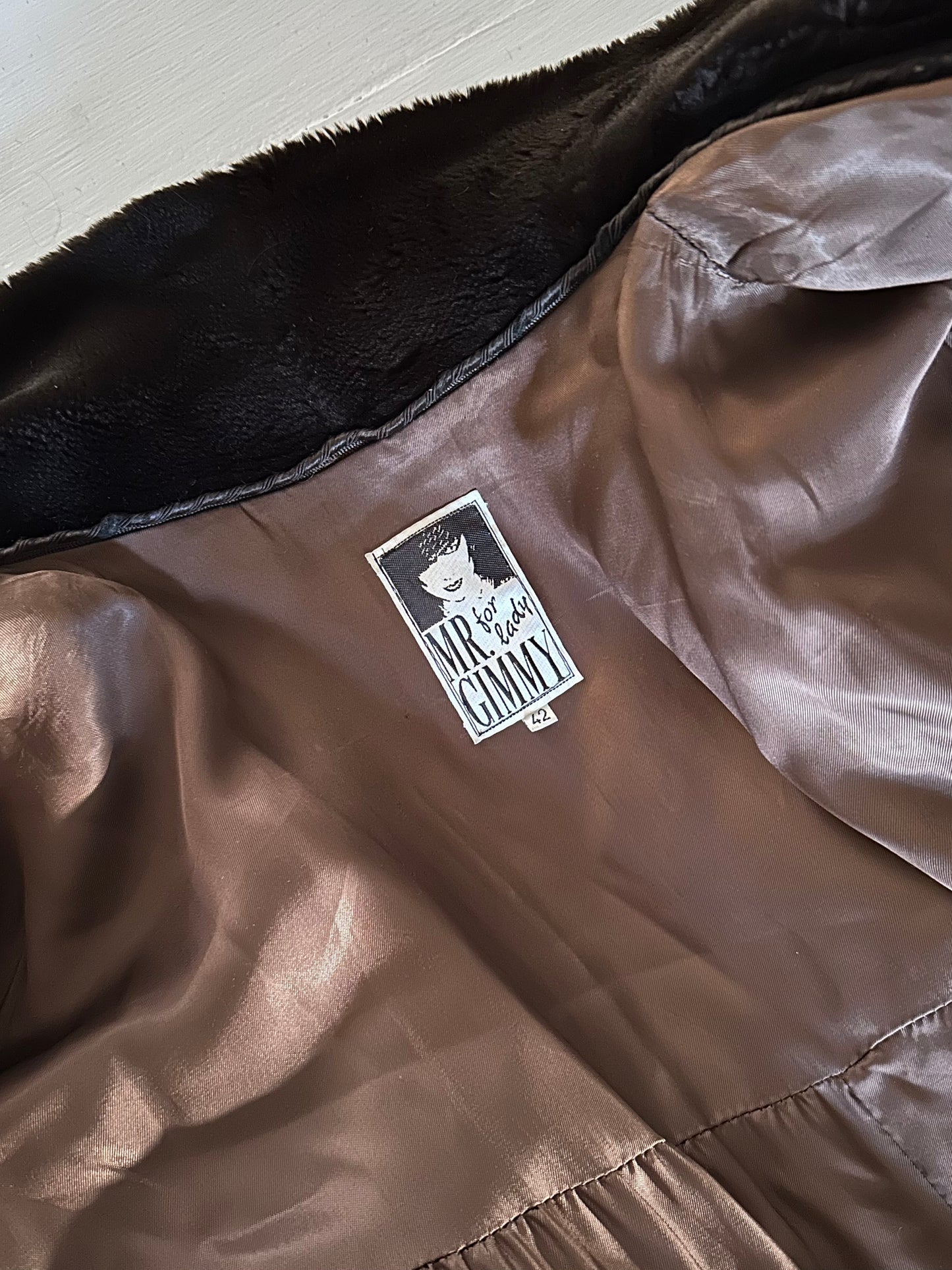 Pelliccia Sintetica Anni ‘80 Marrone Tg. Unica