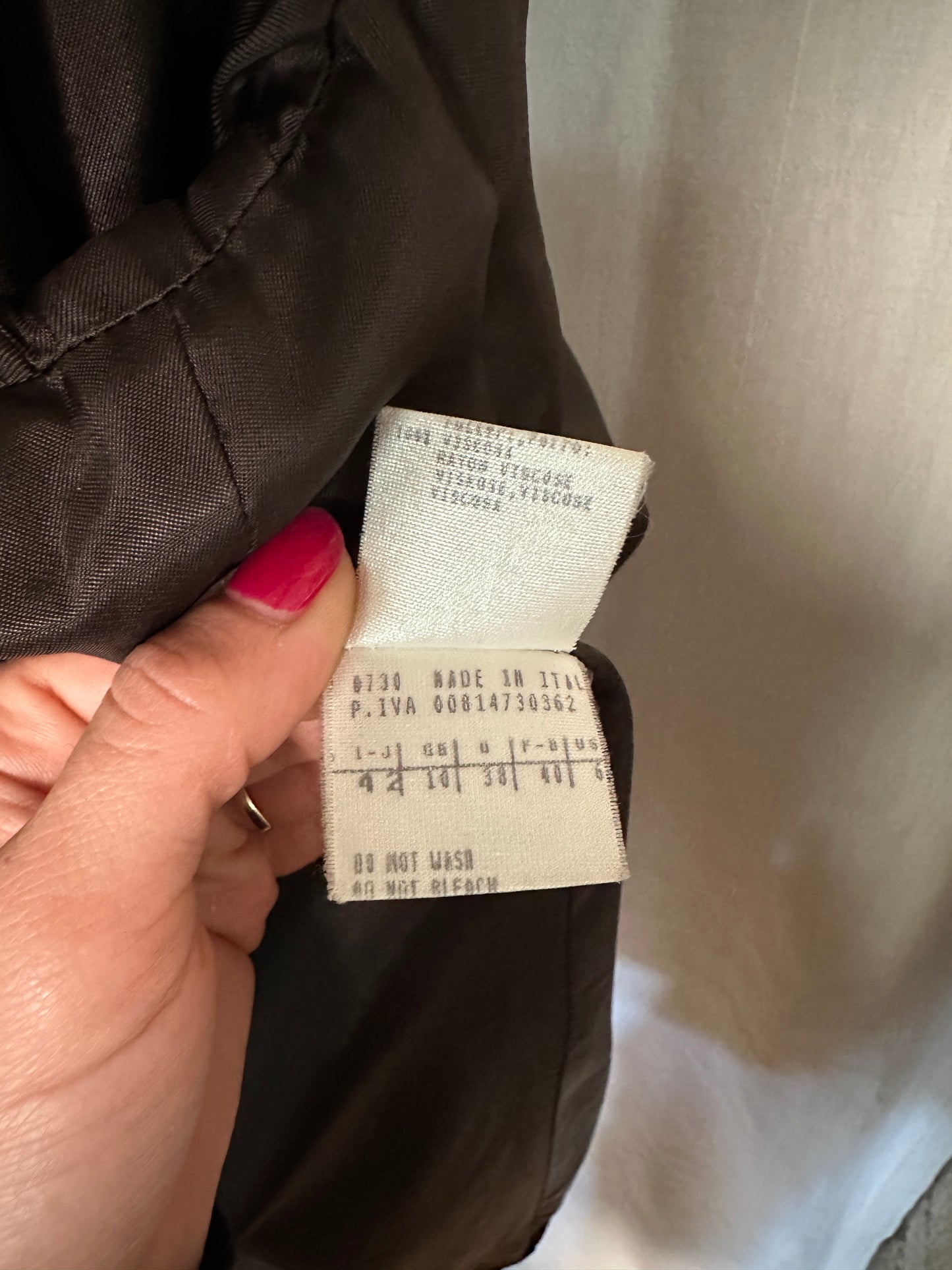 Cappotto Olmar in Lana e Angora Loro Piana Marrone con Polsini in Visone