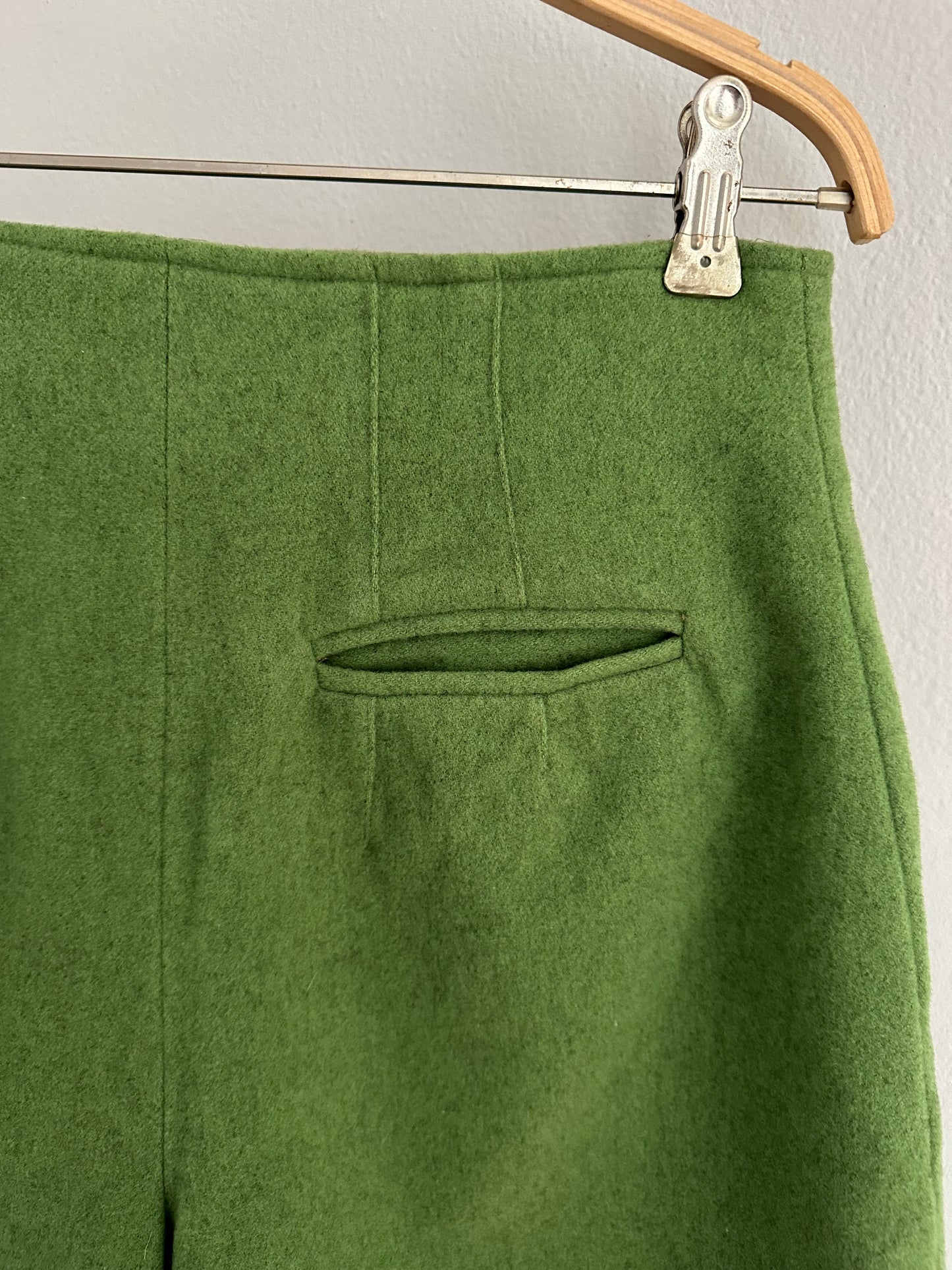 Shorts Seventy Vintage Anni ‘70 in Lana Verde