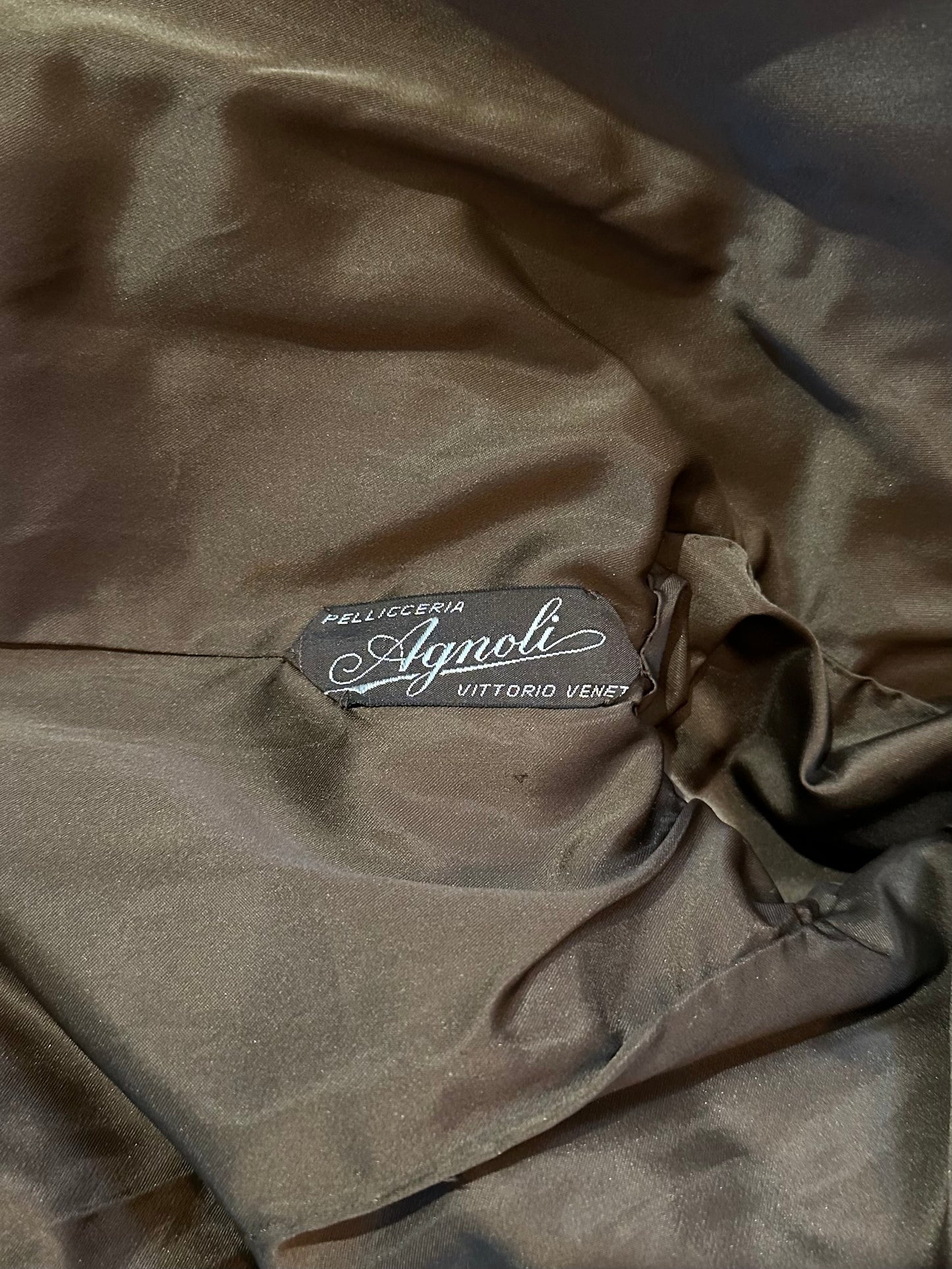 Pelliccia di Agnello Anni ‘70 Caramello Tg.42