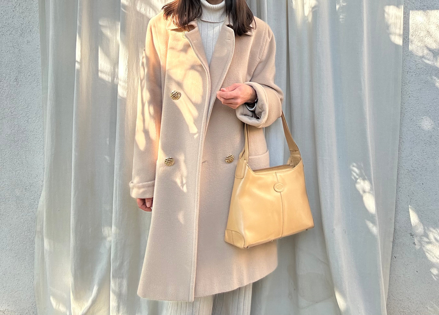 Cappotto in Lana e Cashmere Beige tg.46/48/50