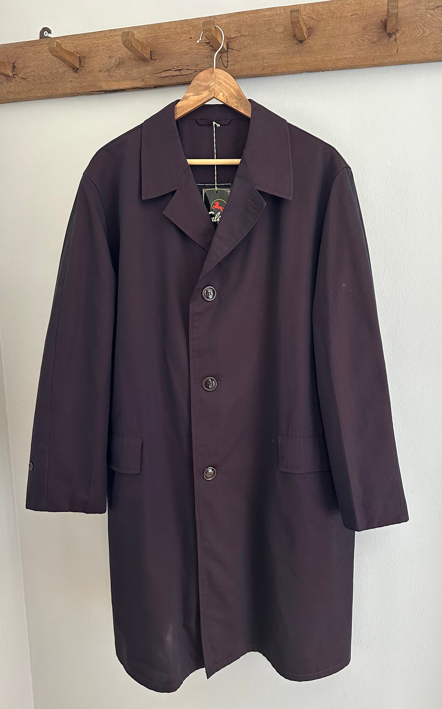 Impermeabile Vintage Salco Viola anni ‘70 Tg.48/50