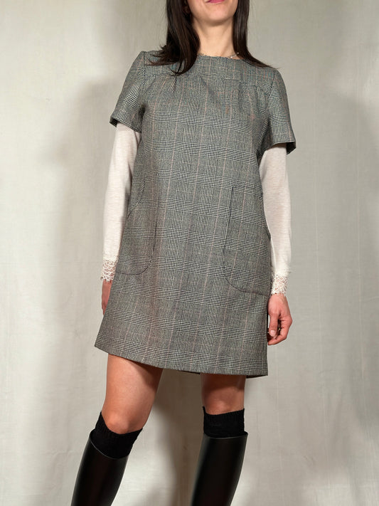 Abito Anni ‘80 in Lana Principe di Galles