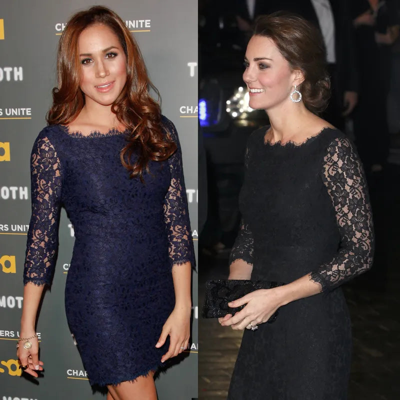 Abito Diane Von Furstenberg in Pizzo Corallo Tg.44