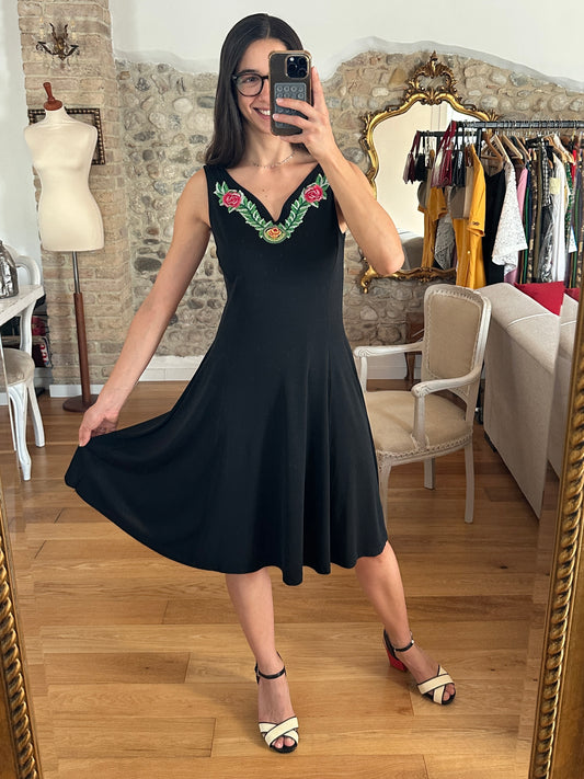 Abito Roccobarocco Nero + Gonna La Perla Fucsia