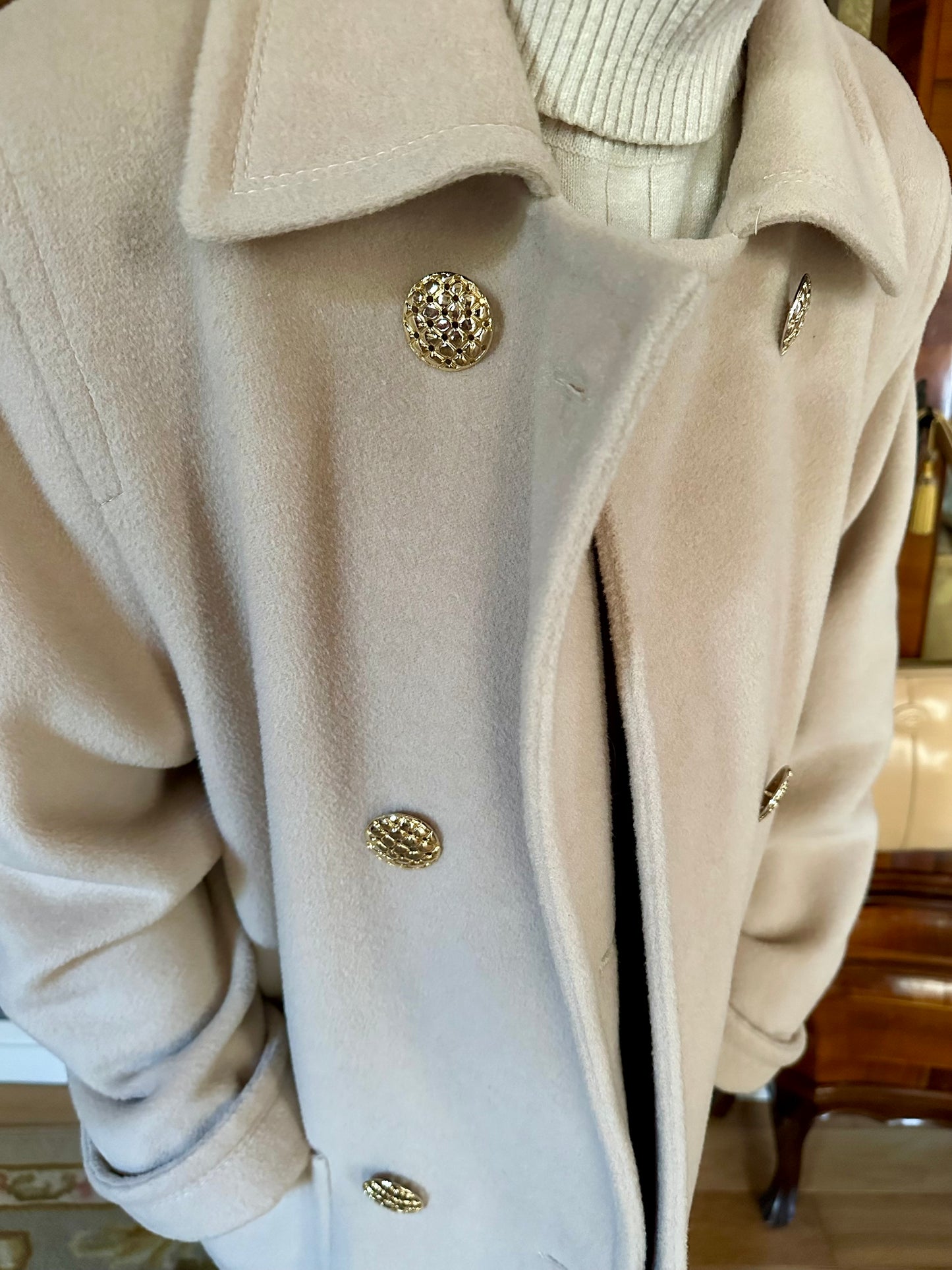 Cappotto in Lana e Cashmere Beige tg.46/48/50