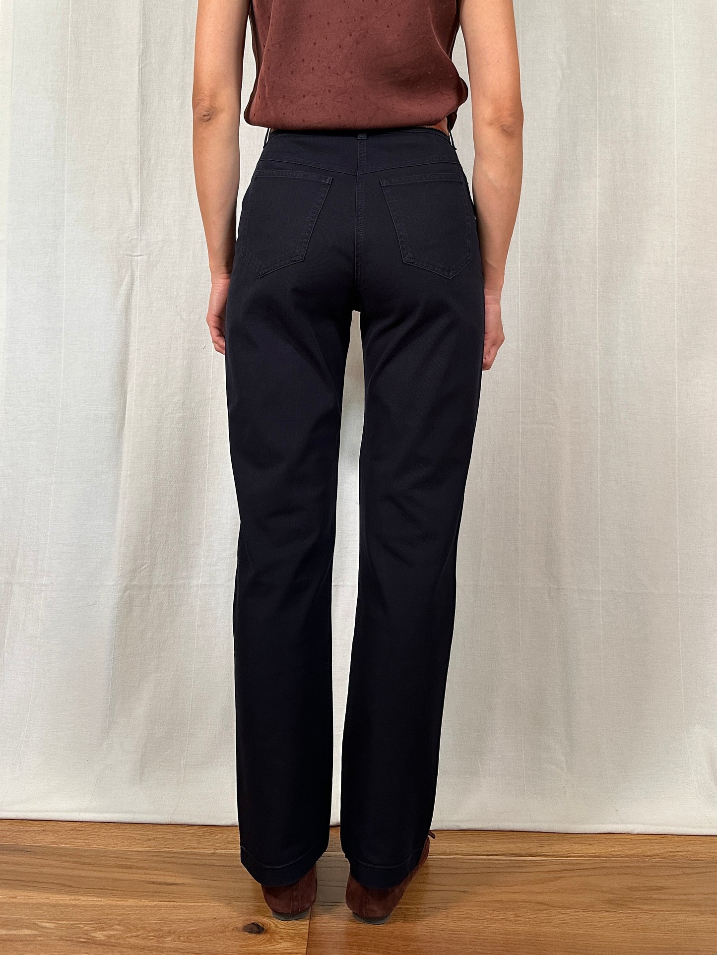 Pantalone Weekend MaxMara in Cotone Blu Tg.40