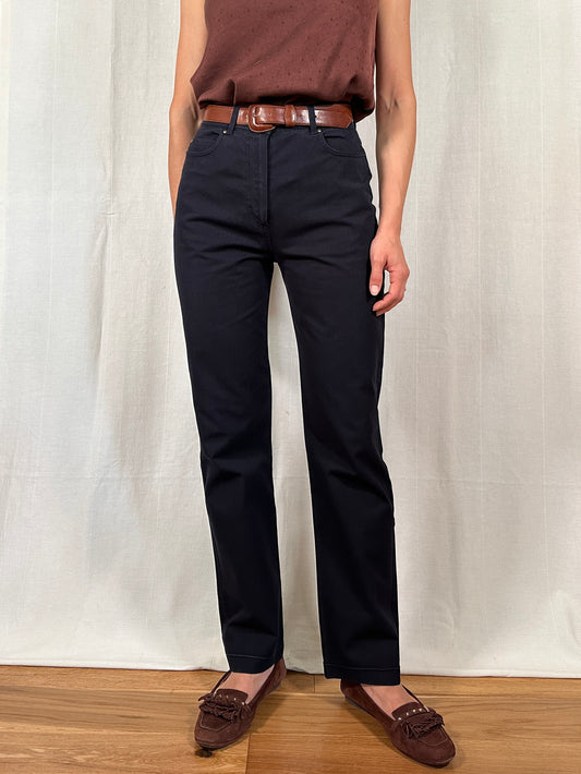 Pantalone Weekend MaxMara in Cotone Blu Tg.40