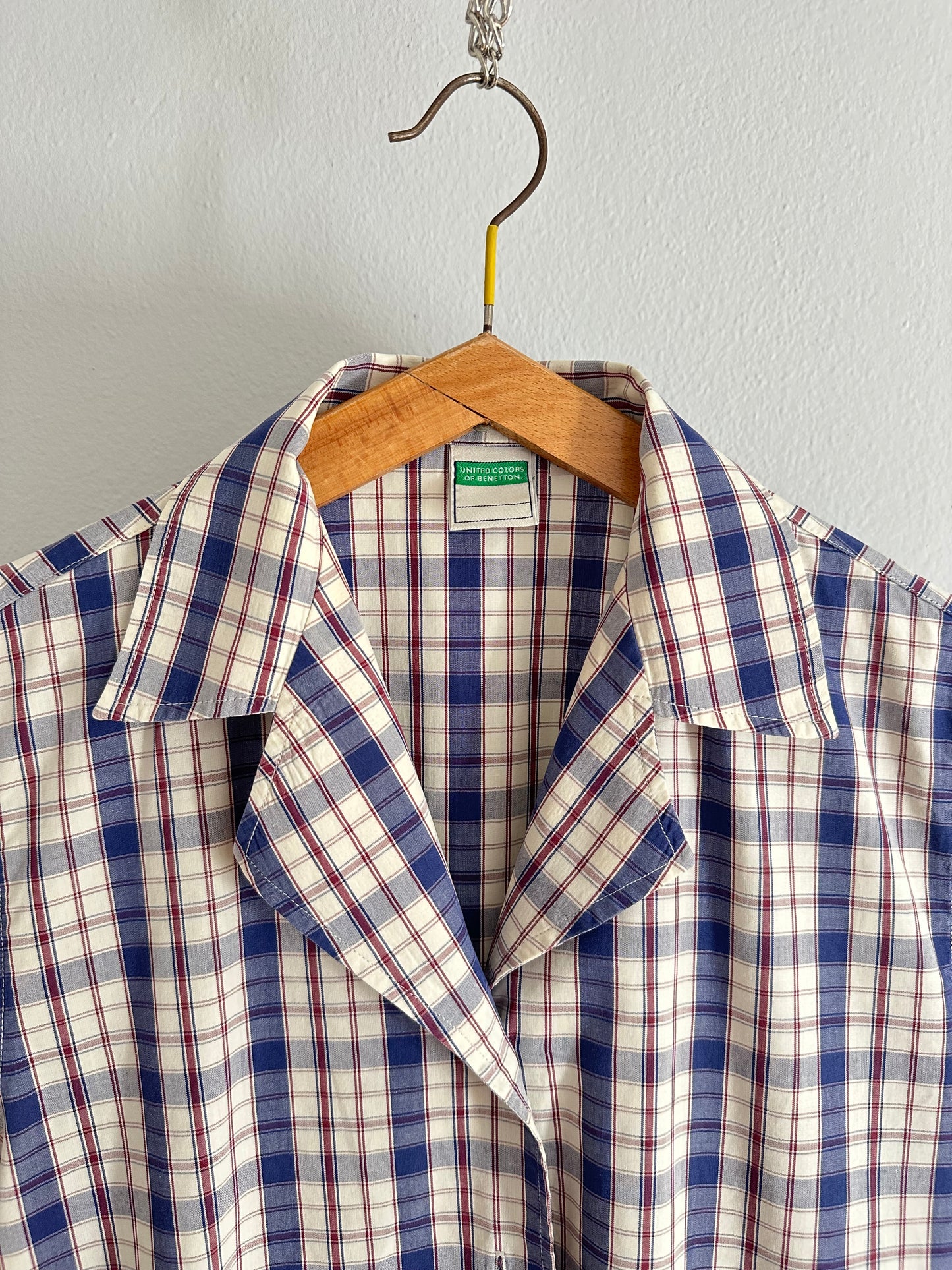 Camicia Benetton Vintage Anni ‘90 a Quadri Tg.40/42