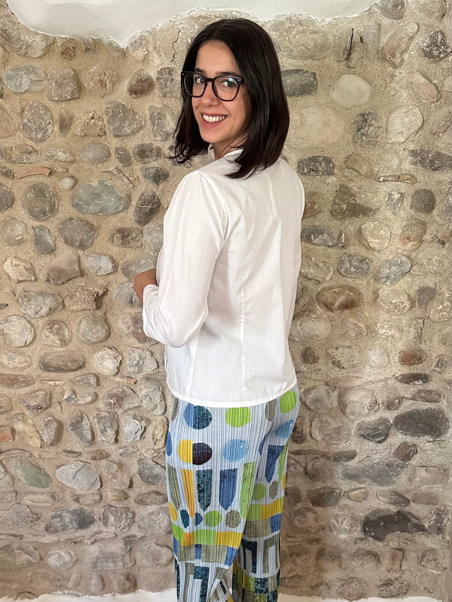 Camicia Anni ‘90 in Cotone Bianco Tg.42