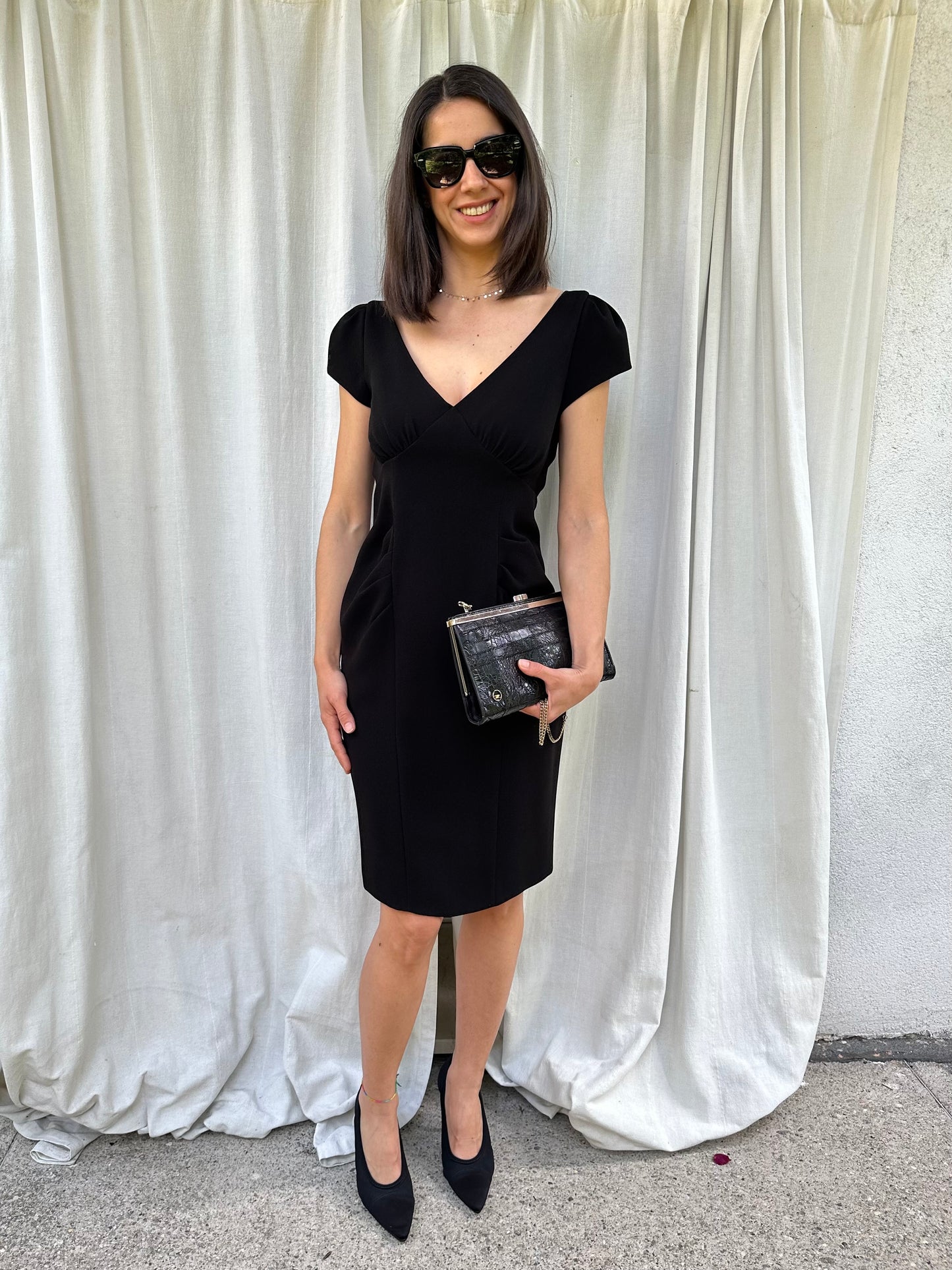 Abito Moschino Tubino Nero Tg.42