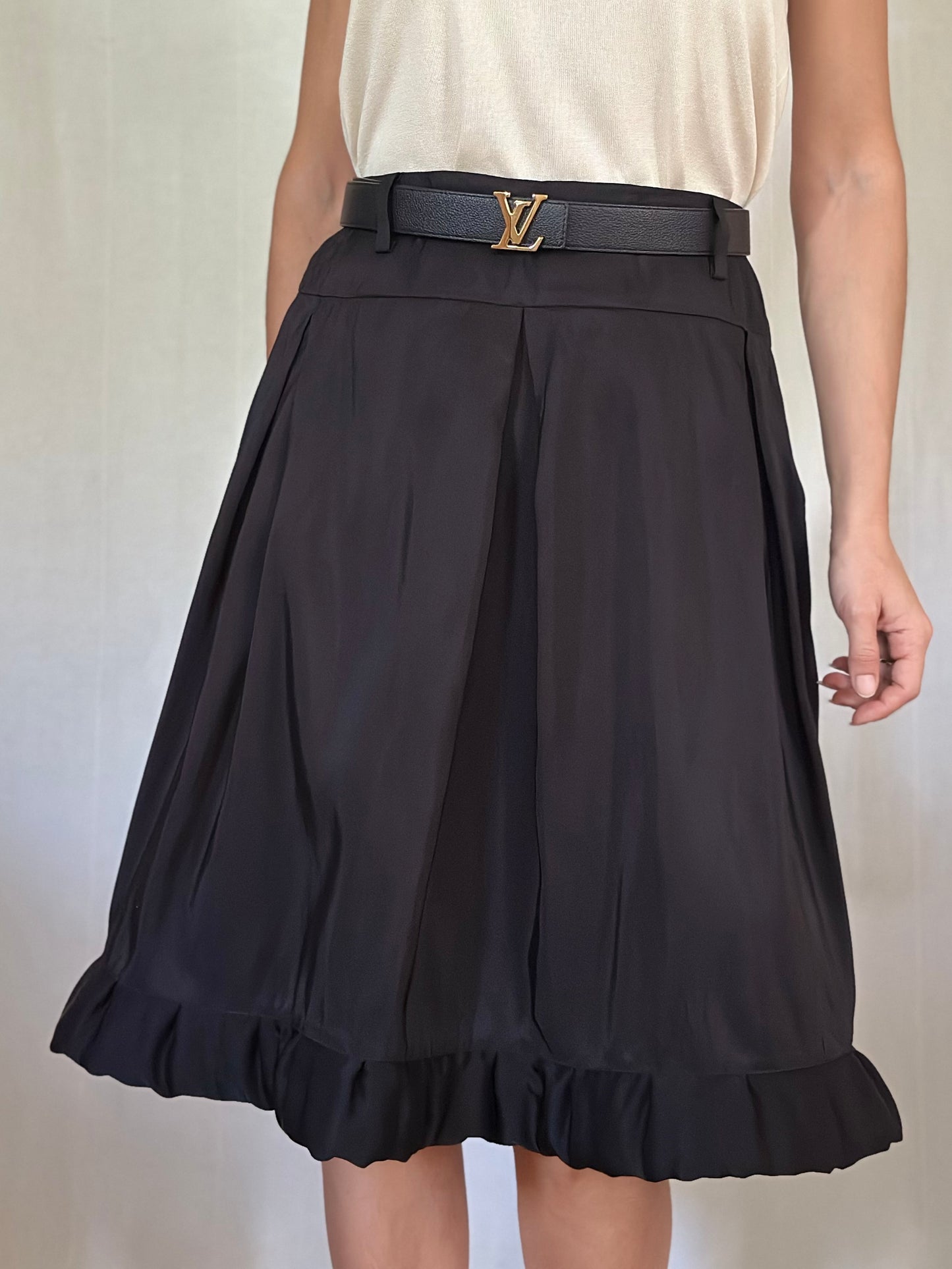 Gonna Lanvin Hiver 2006 in Seta Nera Tg.42