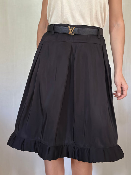 Gonna Lanvin Hiver 2006 in Seta Nera Tg.42