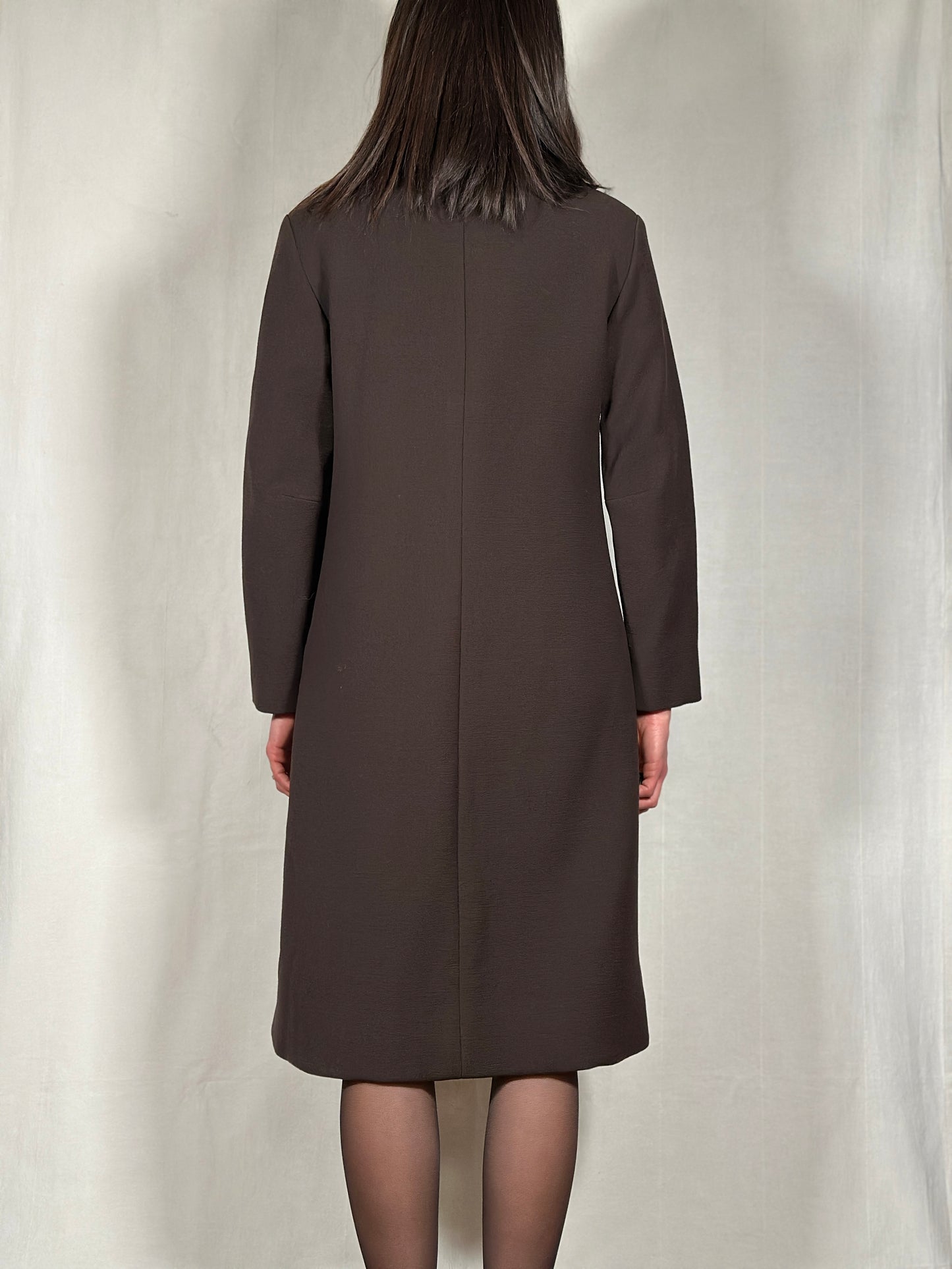 Cappotto Vintage Metà Anni ‘60 Sartoriale Marrone Cioccolato