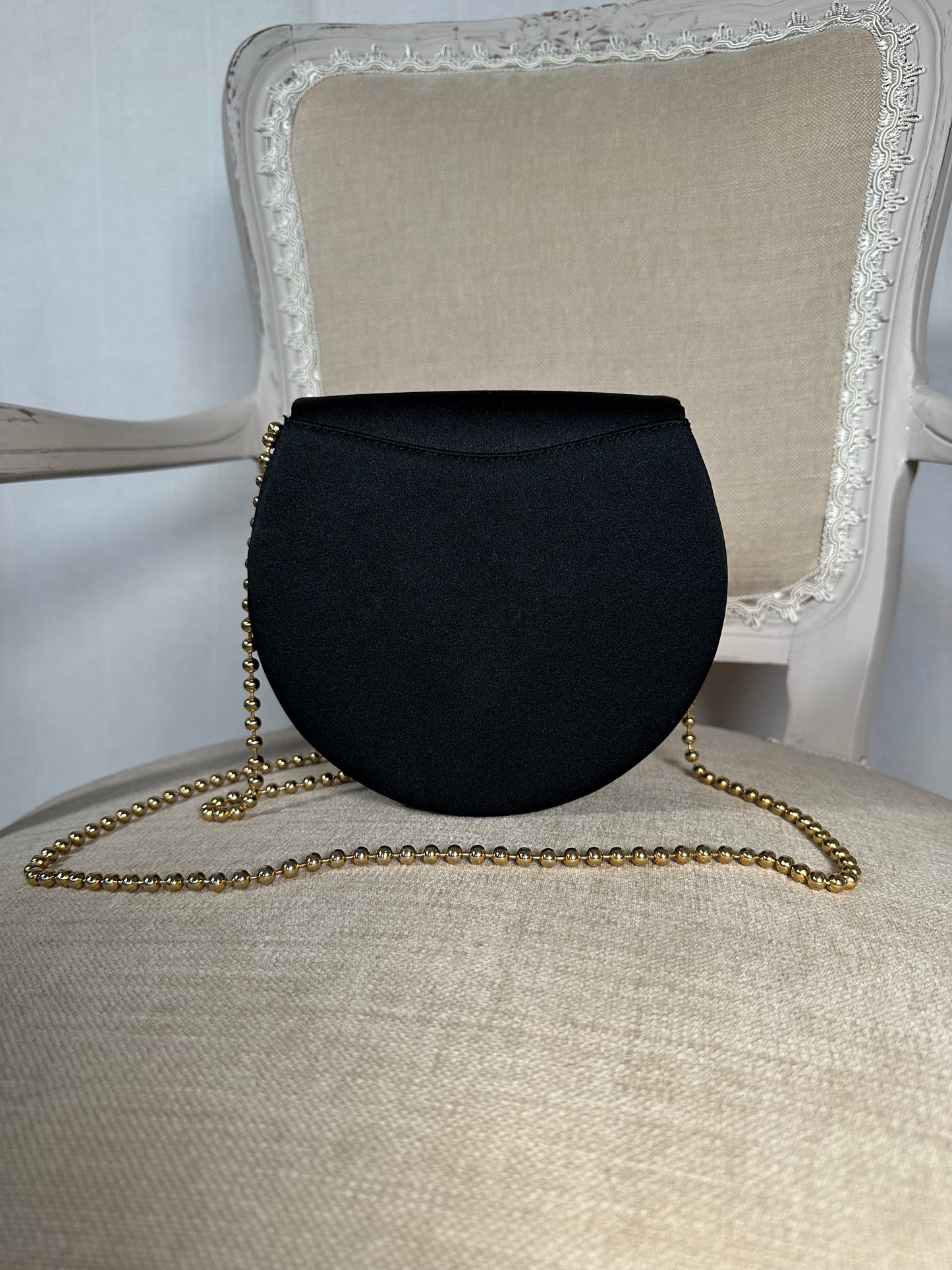 Borsa Rodo Anni ‘80 in Seta Nera