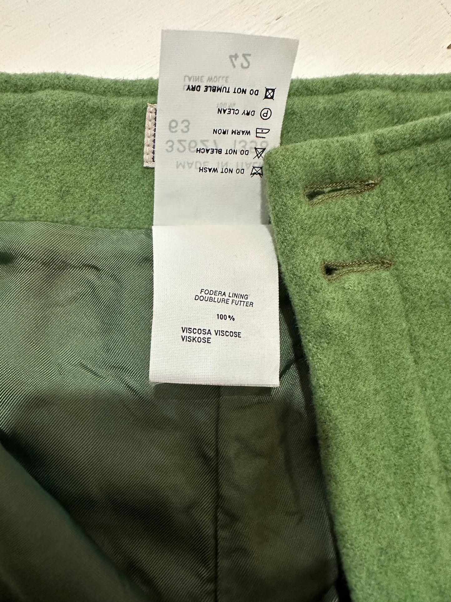 Shorts Seventy Vintage Anni ‘70 in Lana Verde