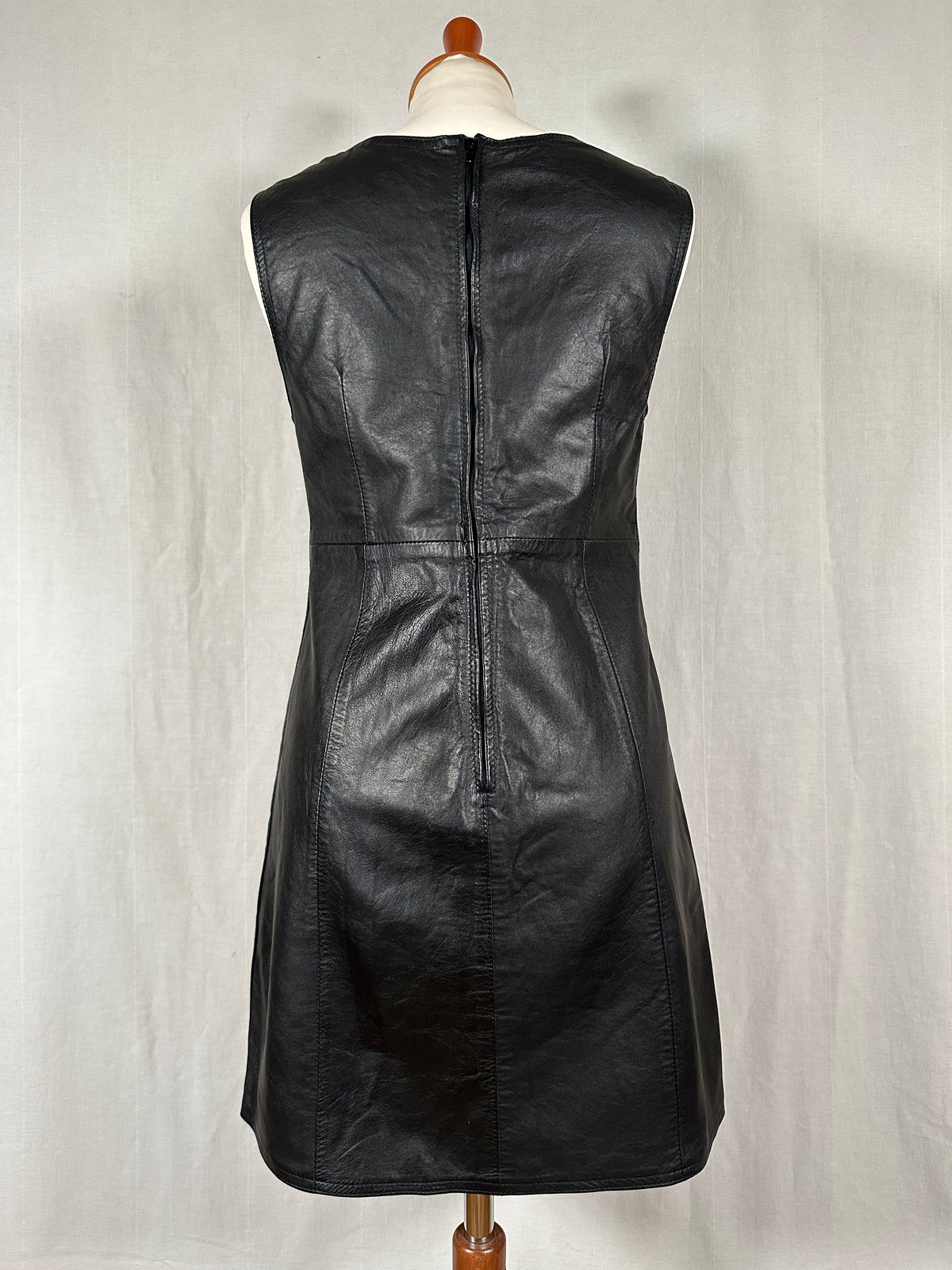 Abito Vintage Elisa Landri Anni ‘90 in Pelle Nera