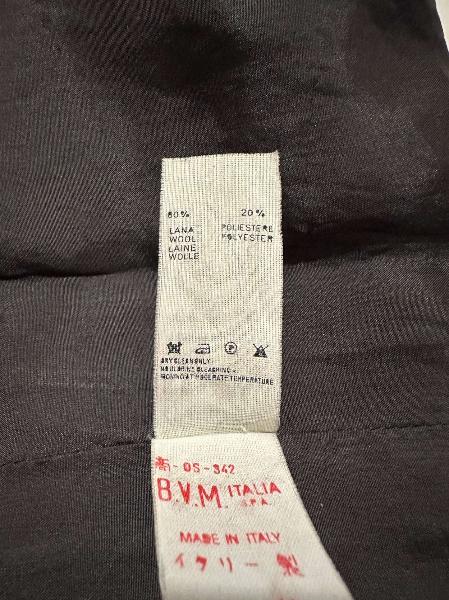 Gonna Anni ‘80 in Lana Grigia con Brillantinin