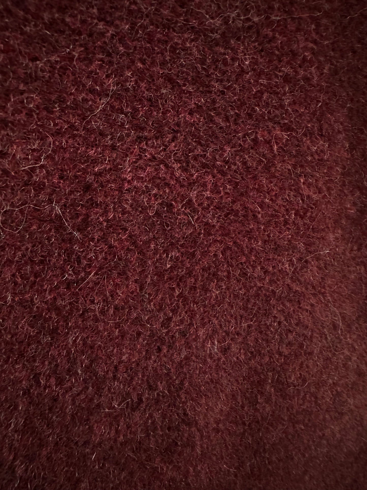 Cappotto Anni ‘90 Nicoletta Ruggiero in Lana e Angora Vinaccia