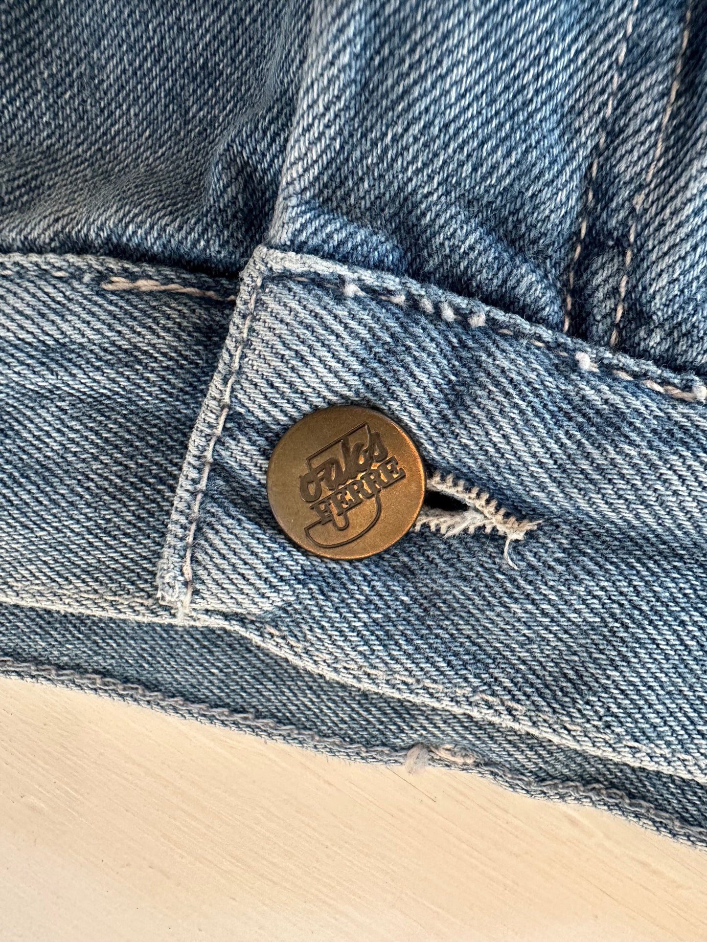 Gonna Vintage Oaks by Ferrè Anni ‘80 in Jeans Tg.36