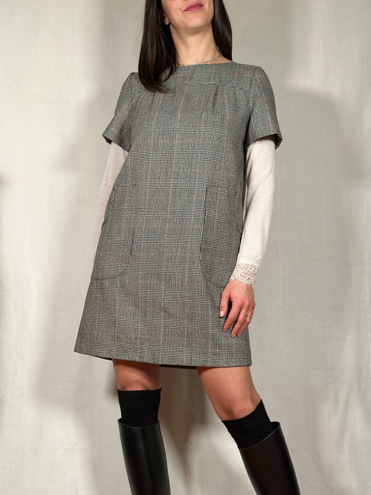 Abito Anni ‘80 in Lana Principe di Galles