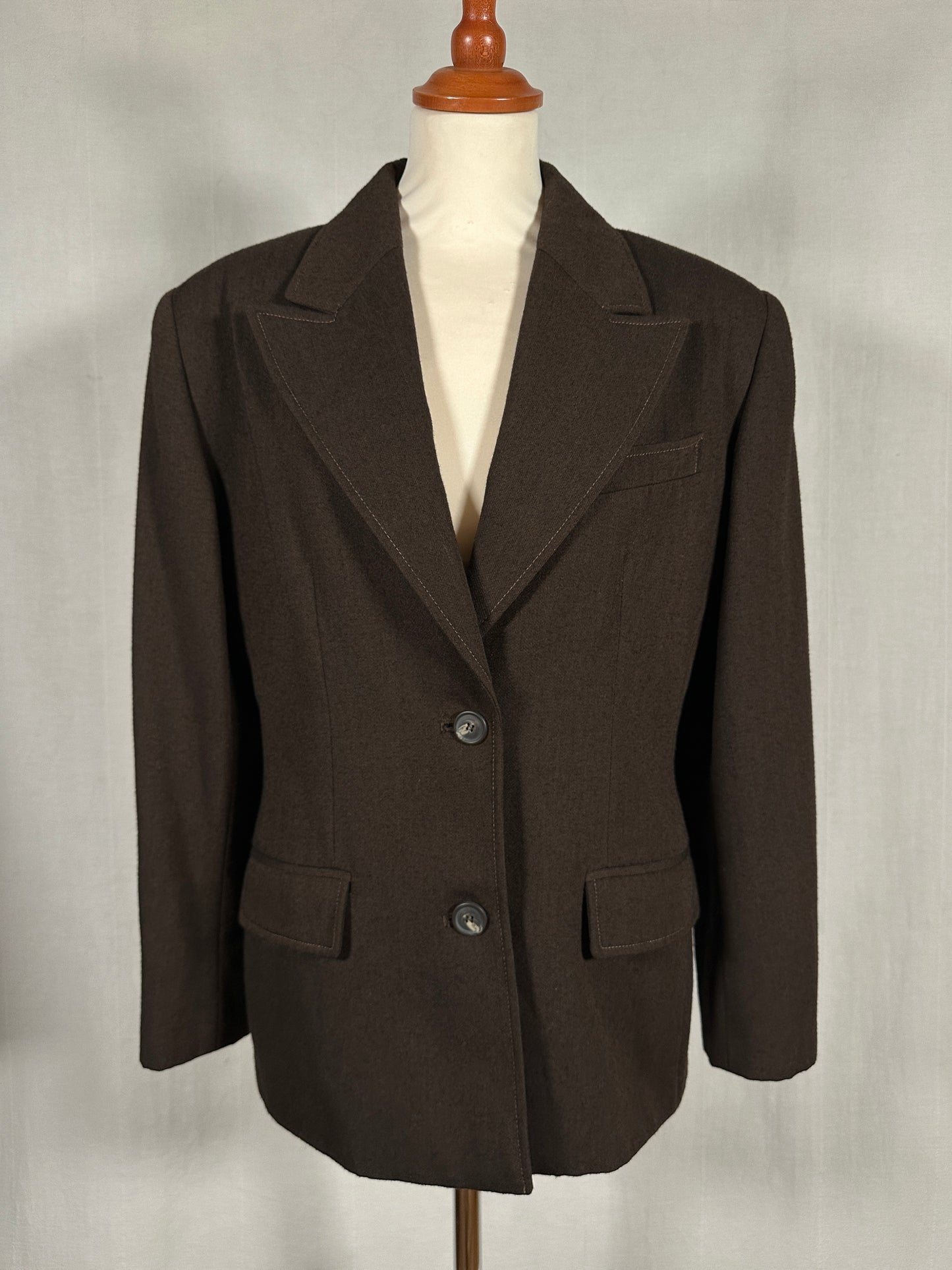 Blazer Laura Biagiotti Anni ‘90 in Lana Marrone