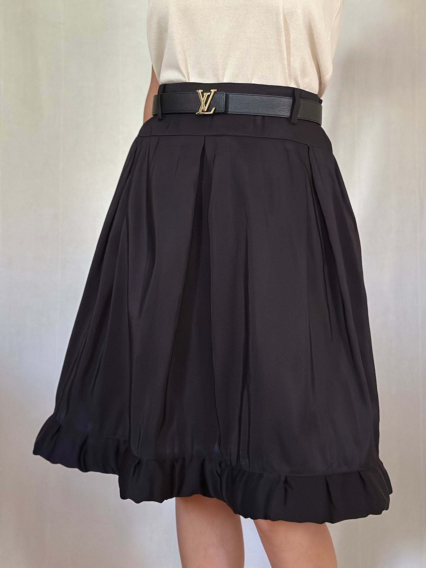 Gonna Lanvin Hiver 2006 in Seta Nera Tg.42