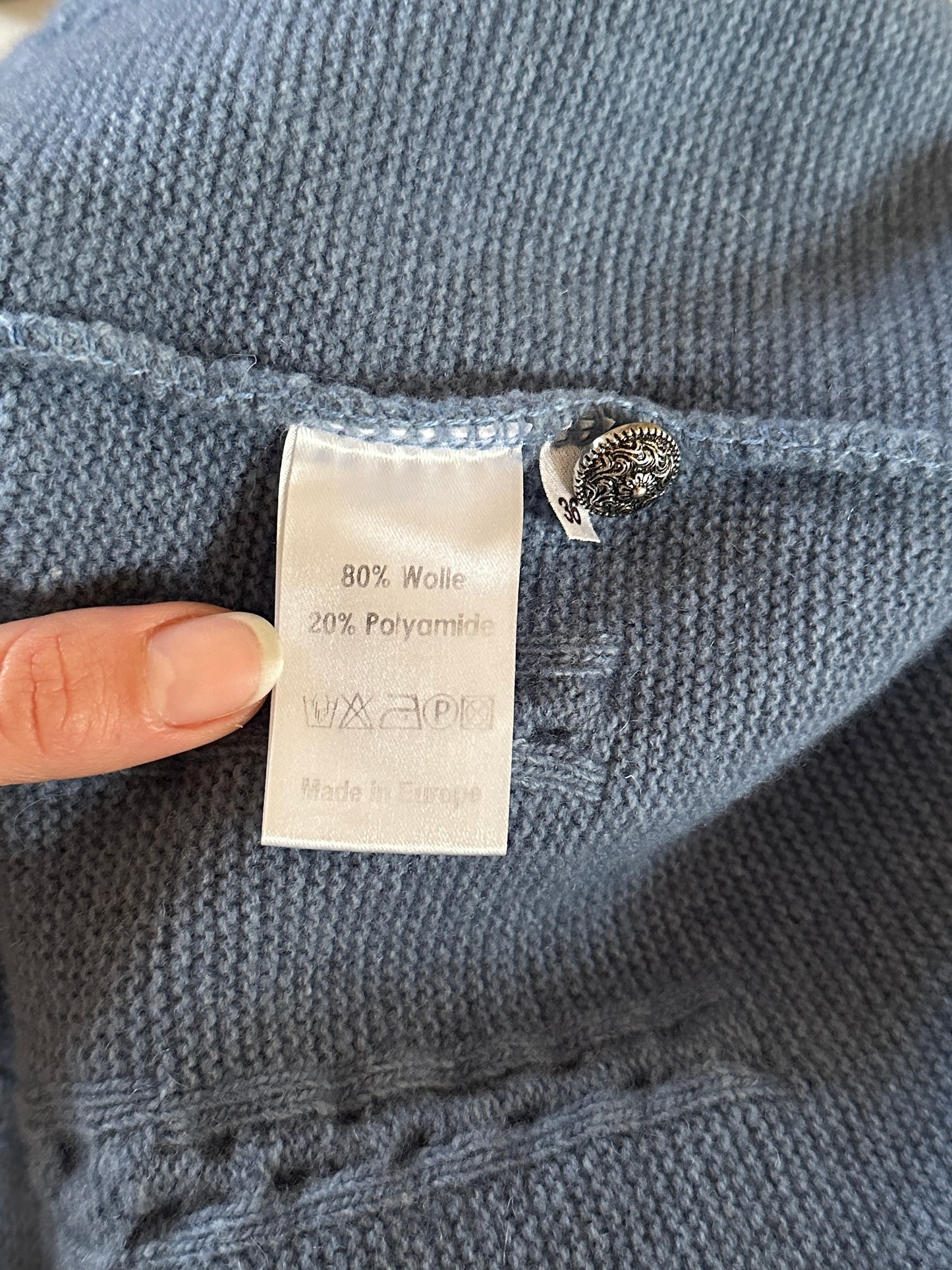 Cardigan Tradizionale Tedesco in Misto Lana Tg.44