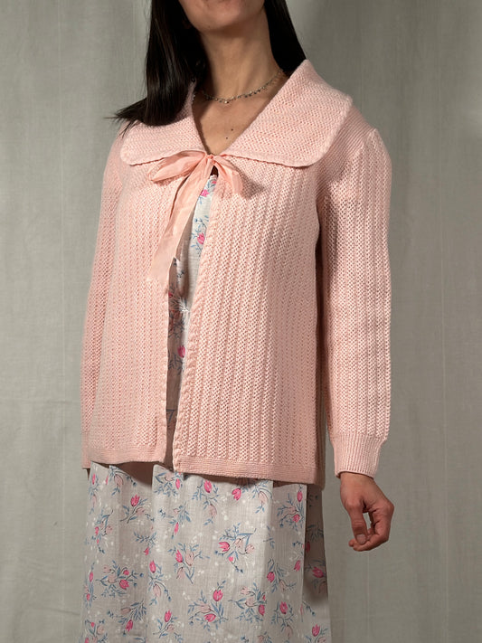 Liseuse Vintage Anni ‘60 in Misto Lana Rosa