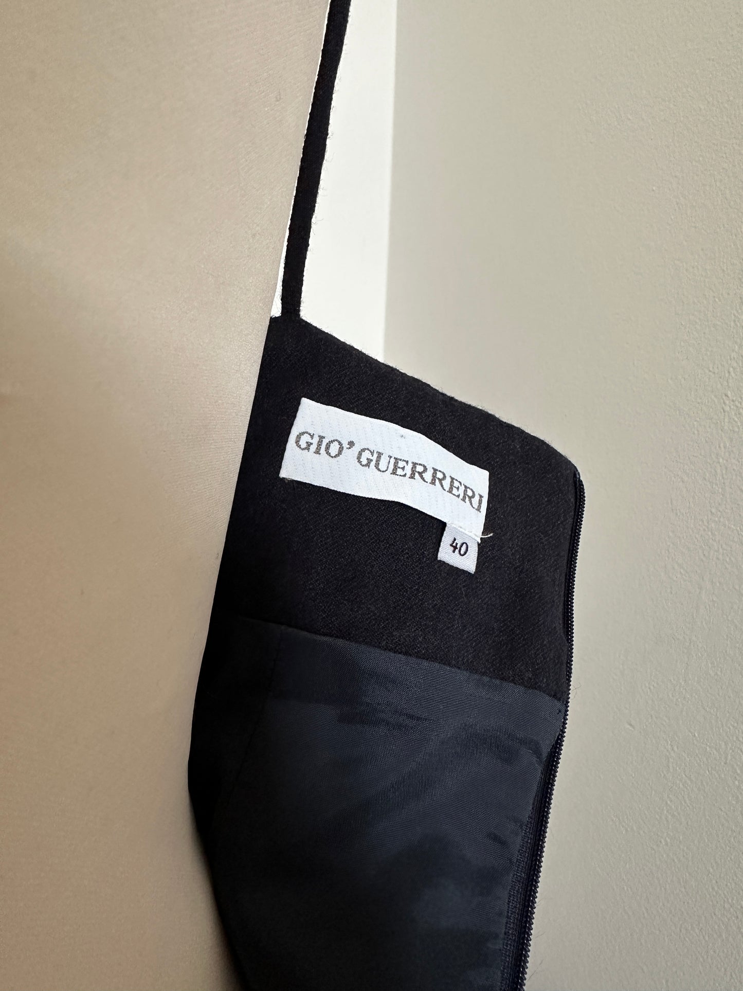 Abito Gio’ Guerreri Tubino in Lana Blu con Paillettes