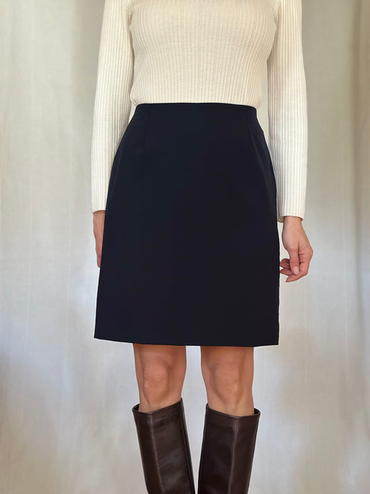 Gonna Gucci Vintage Anni ‘90 in Lana Blu Tg.40/42