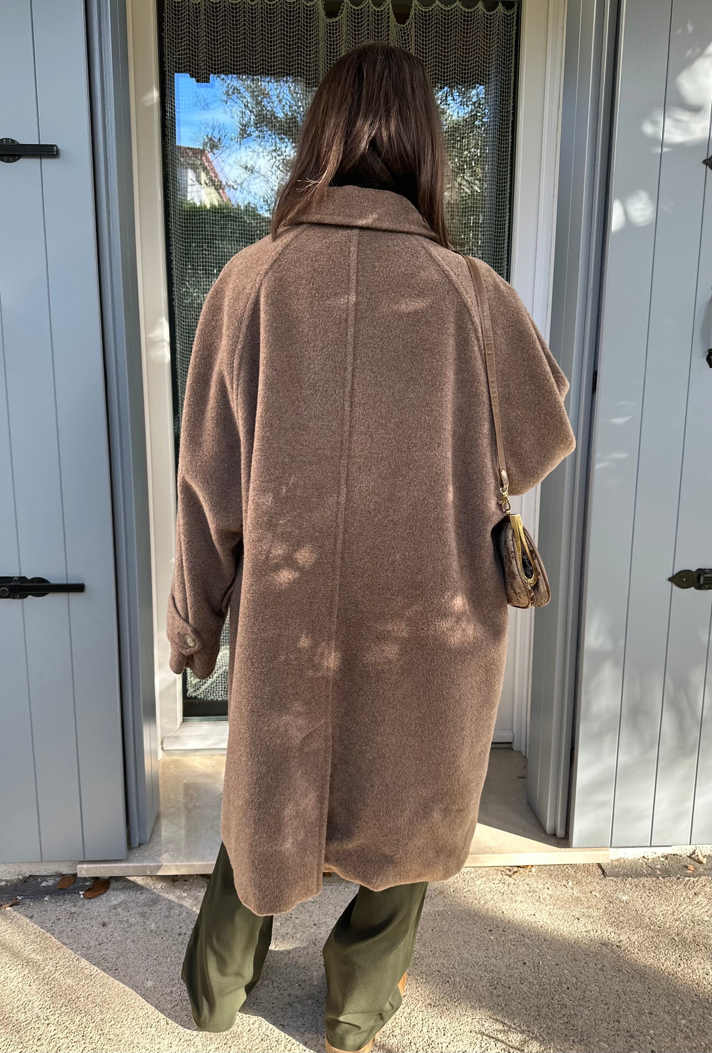Cappotto Weekend by Max Mara Vintage Anni ‘90 Marrone Mocha Tg. Da 44 a 54