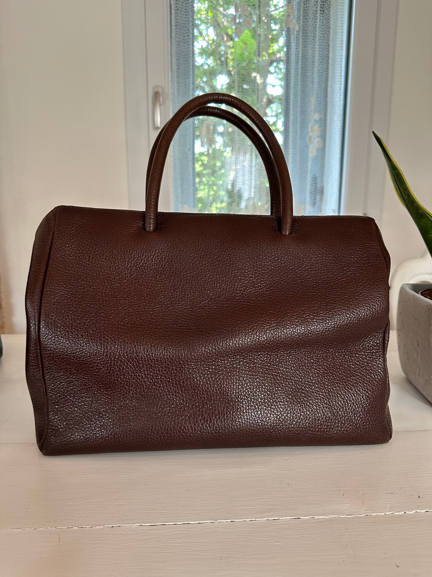 Borsa Missoni Vintage Bauletto in Pelle Borgogna